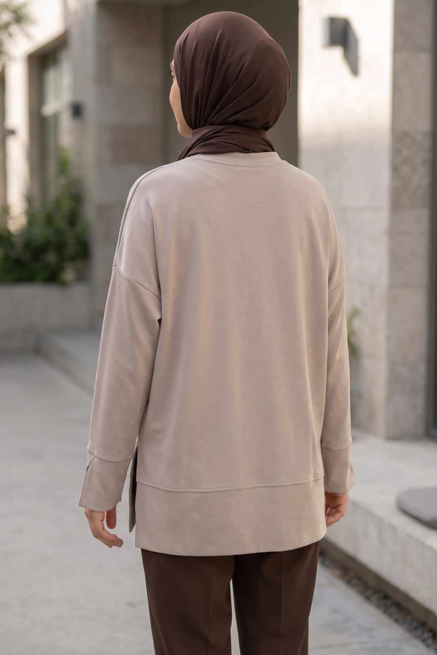 Biye Detaylı Oysh Modal Tunik Krem - 29288-KREM - 3