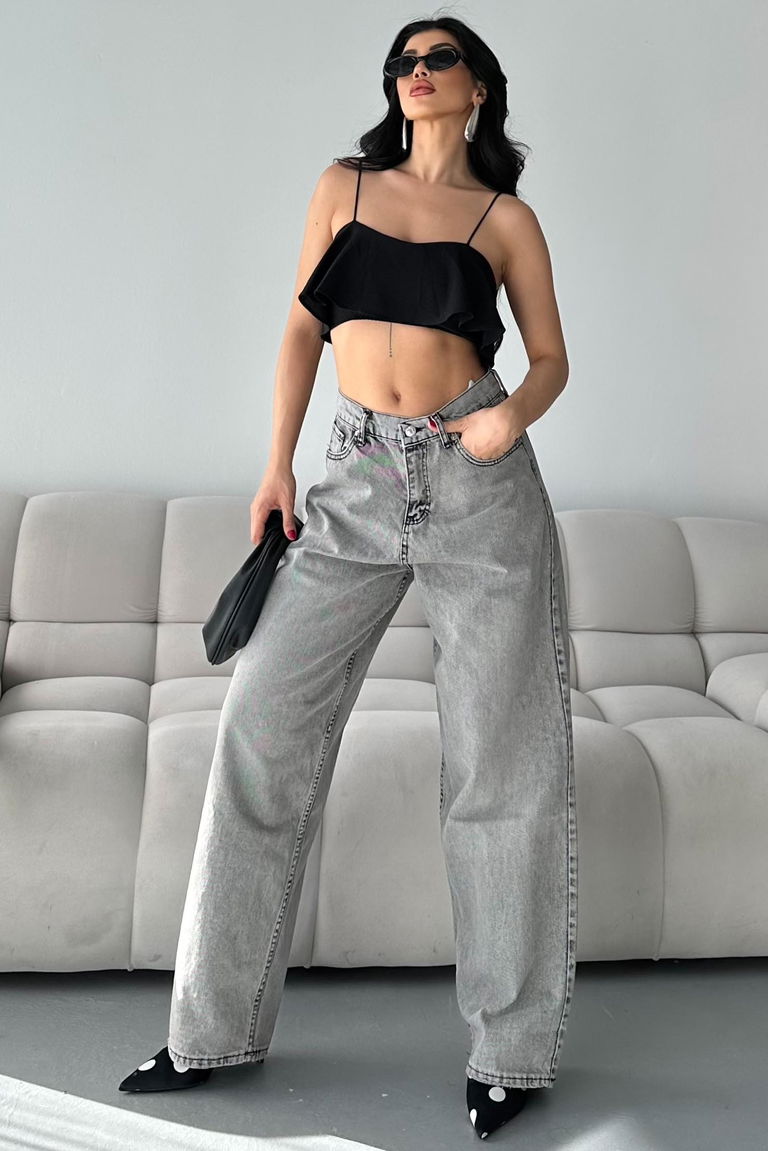 Bıyık Baggy Kot Pantolon - 27268 - TOFİSA