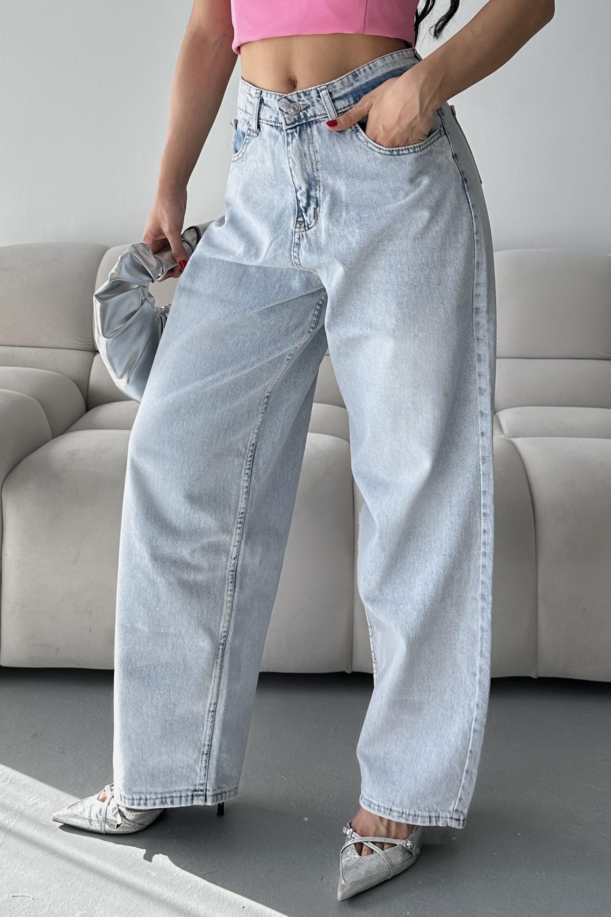 Bıyık Baggy Kot Pantolon - 27268 - 1