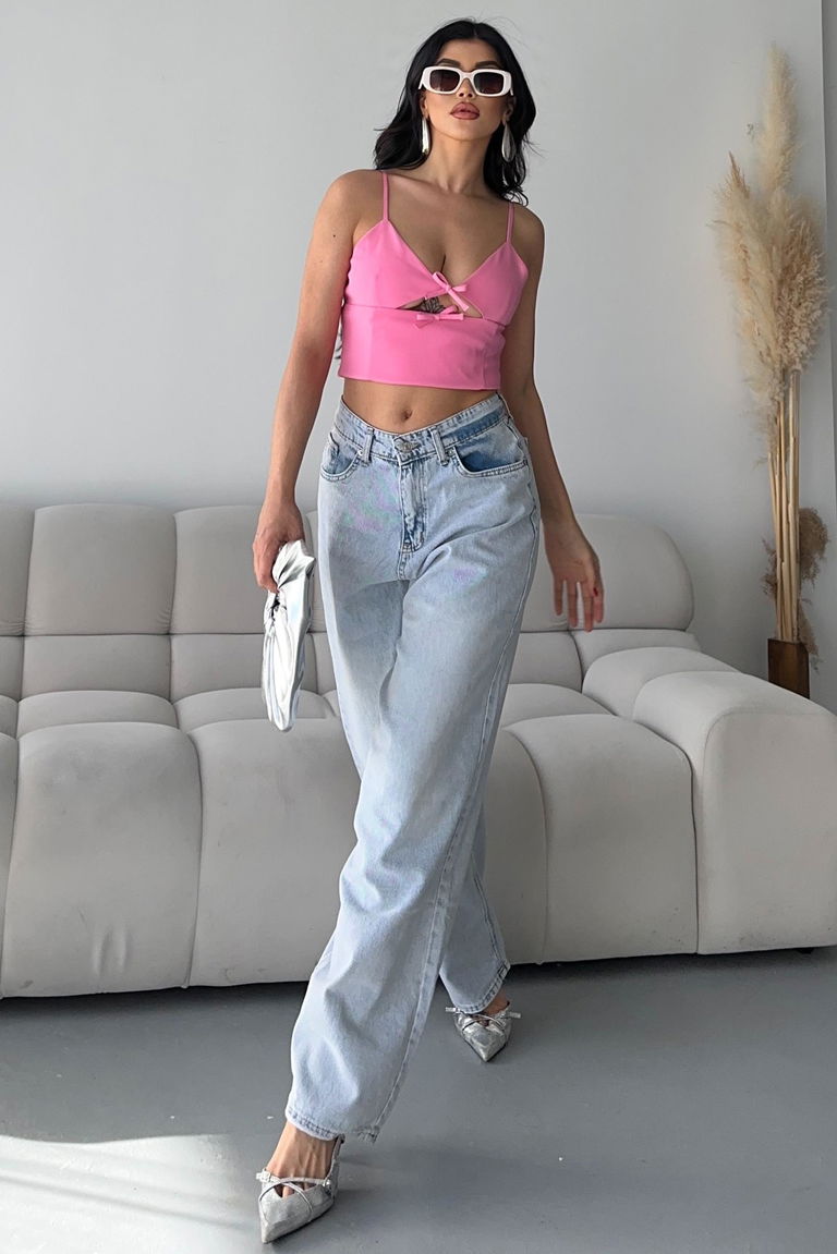 Bıyık Baggy Kot Pantolon - 27268 - TOFİSA