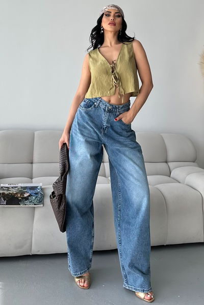 Bıyık Baggy Kot Pantolon - 27268 