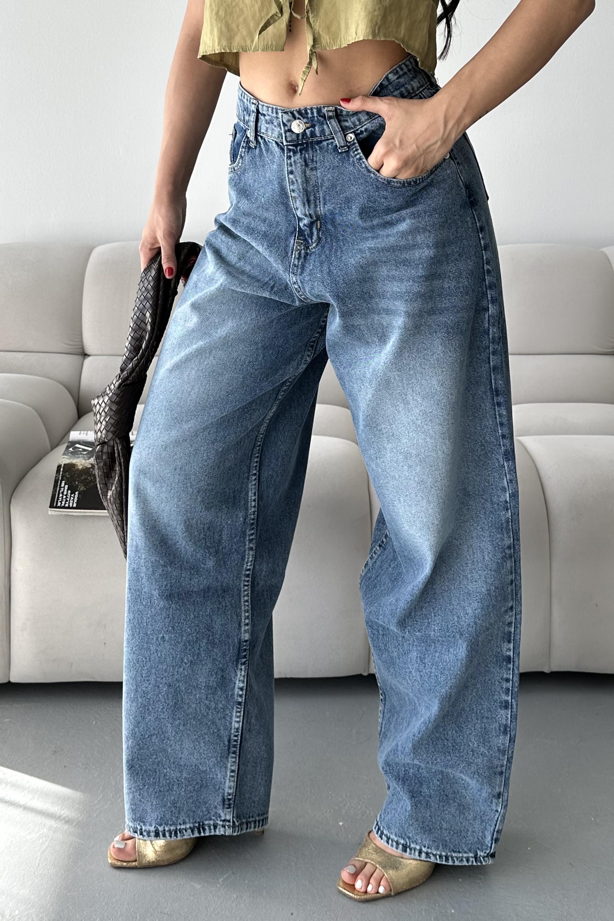 Bıyık Baggy Kot Pantolon - 27268 - 2