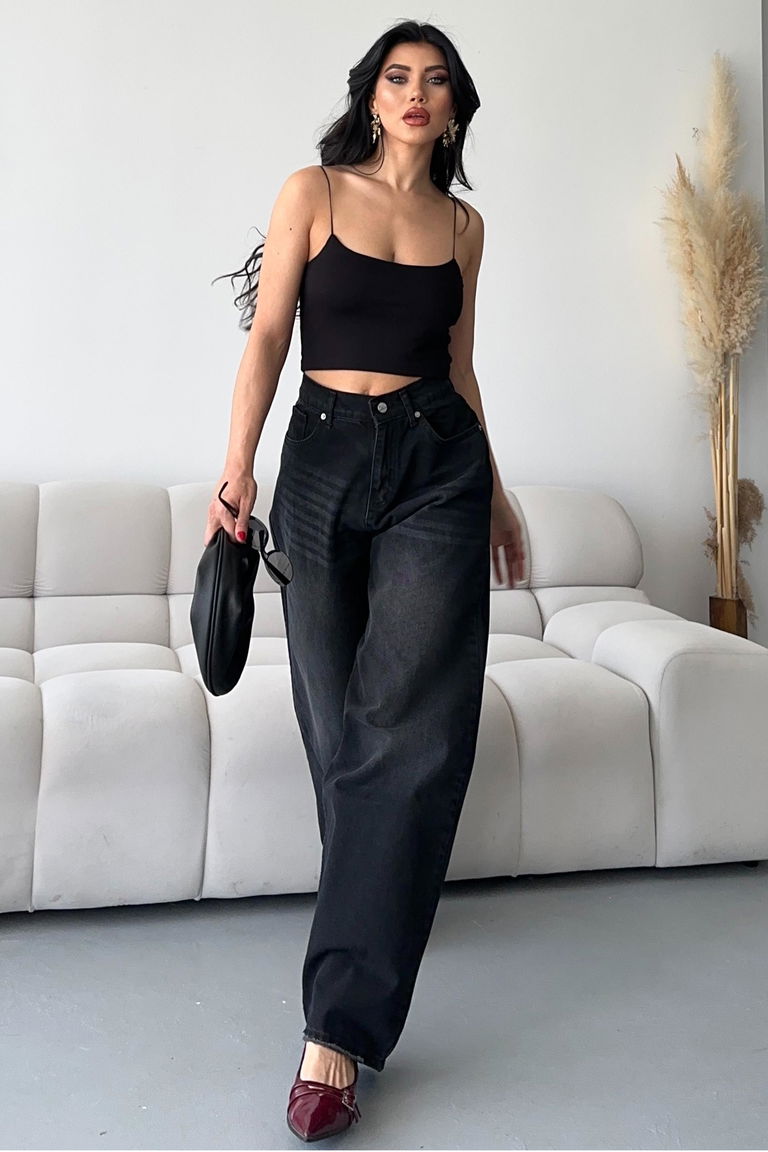 Bıyık Baggy Kot Pantolon - 27268 - TOFİSA