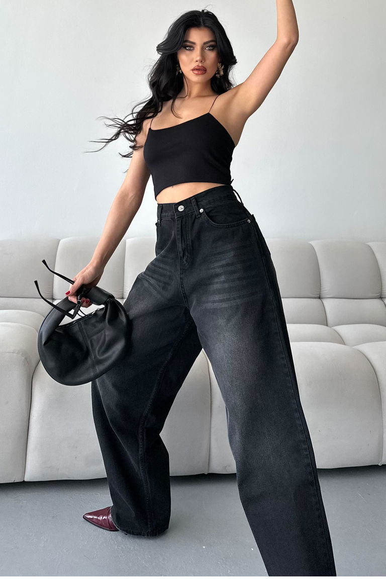 Bıyık Baggy Kot Pantolon - 27268 - TOFİSA