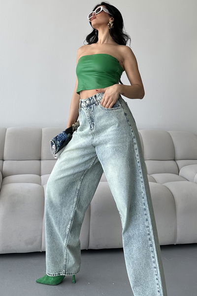 Bıyık Baggy Kot Pantolon - 27268 