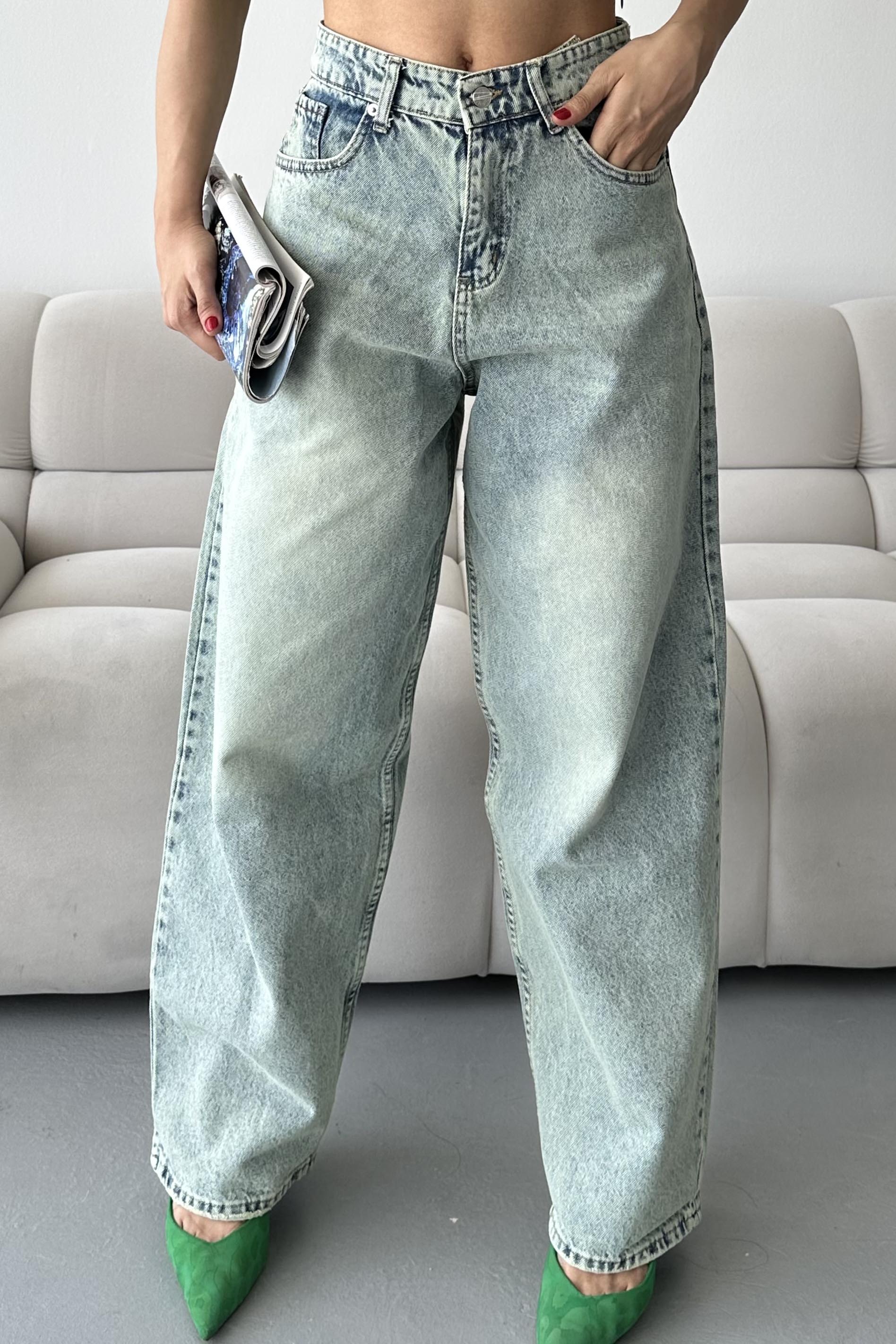 Bıyık Baggy Kot Pantolon - 27268 - 4