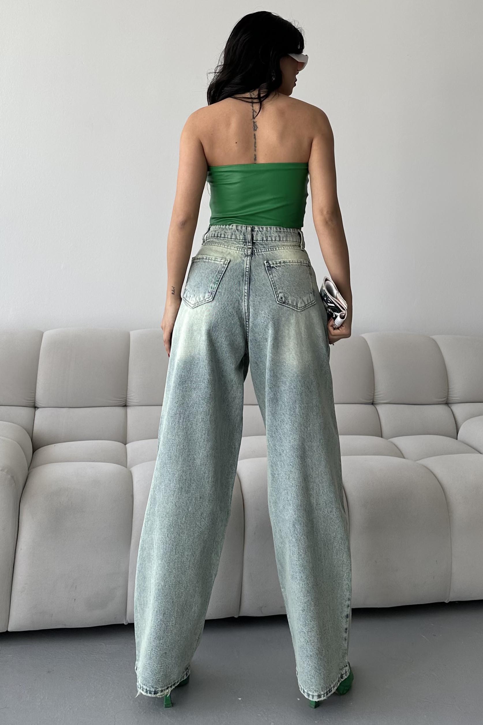 Bıyık Baggy Kot Pantolon - 27268 - 6