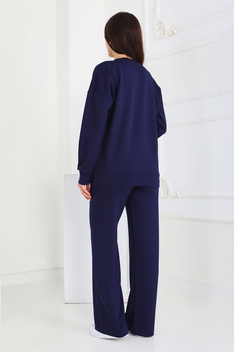 Bol Paça Modal İkili Takım - 27879-LACIVERT - TOFİSA