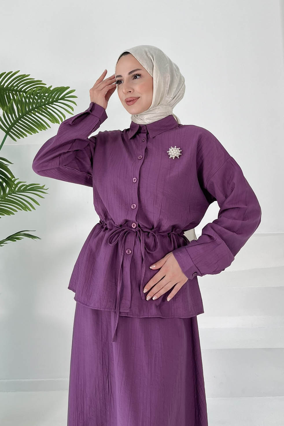 Bröşlü Etekli Takım - 27008 - 2