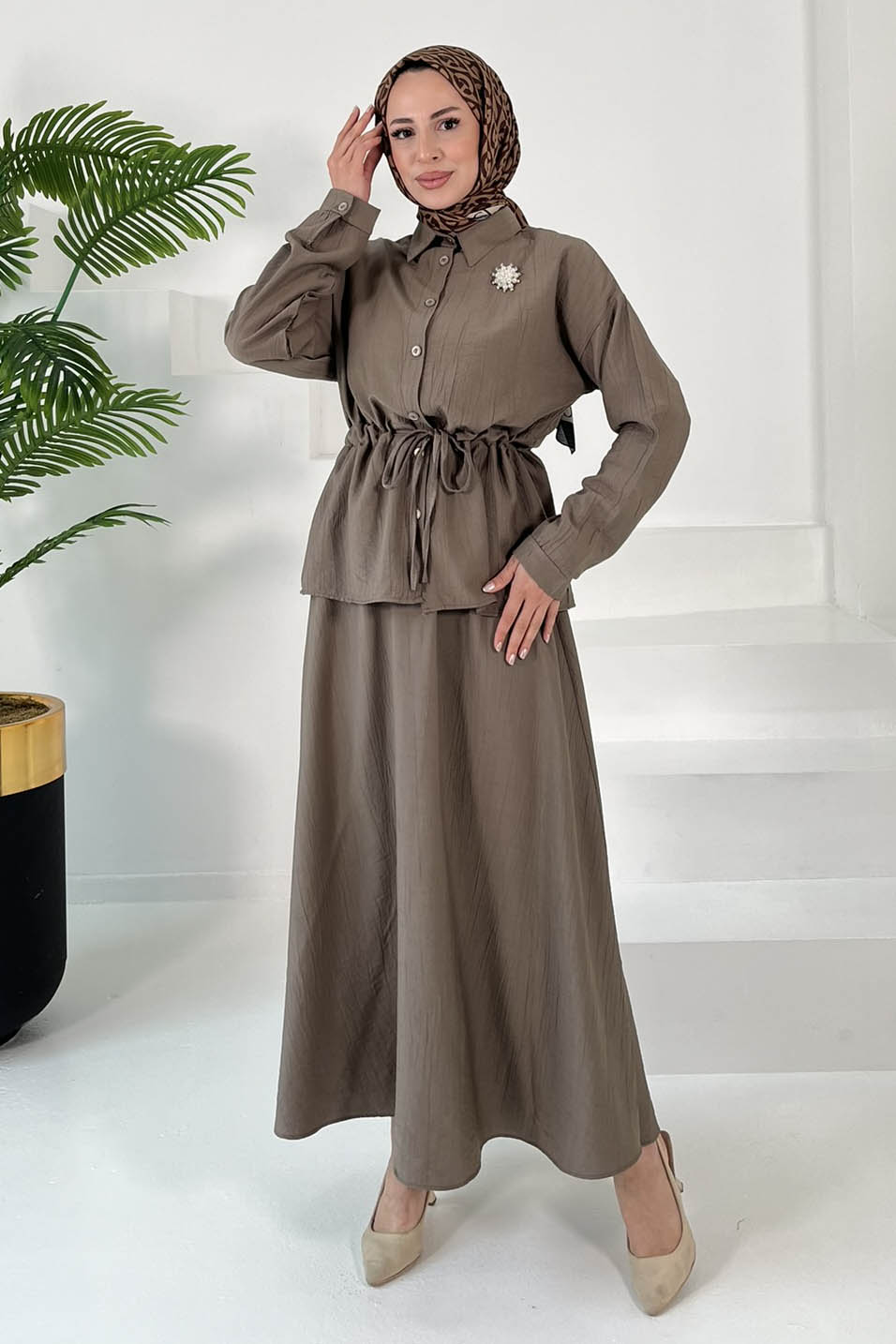 Bröşlü Etekli Takım - 27008 - 4