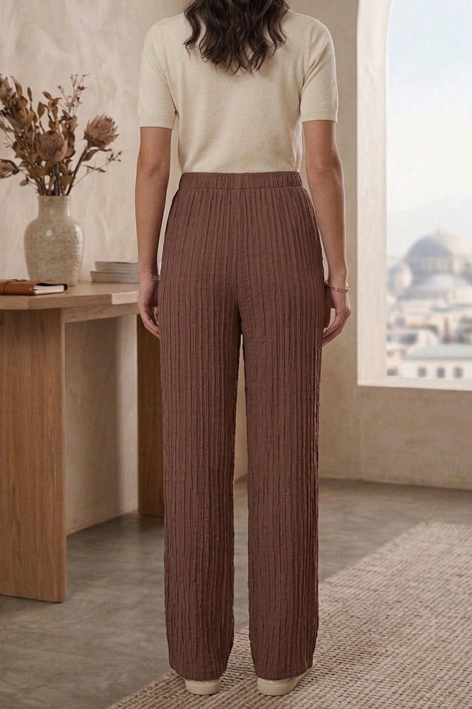 Bürümcük Pantolon - 2110-KAHVE - 3