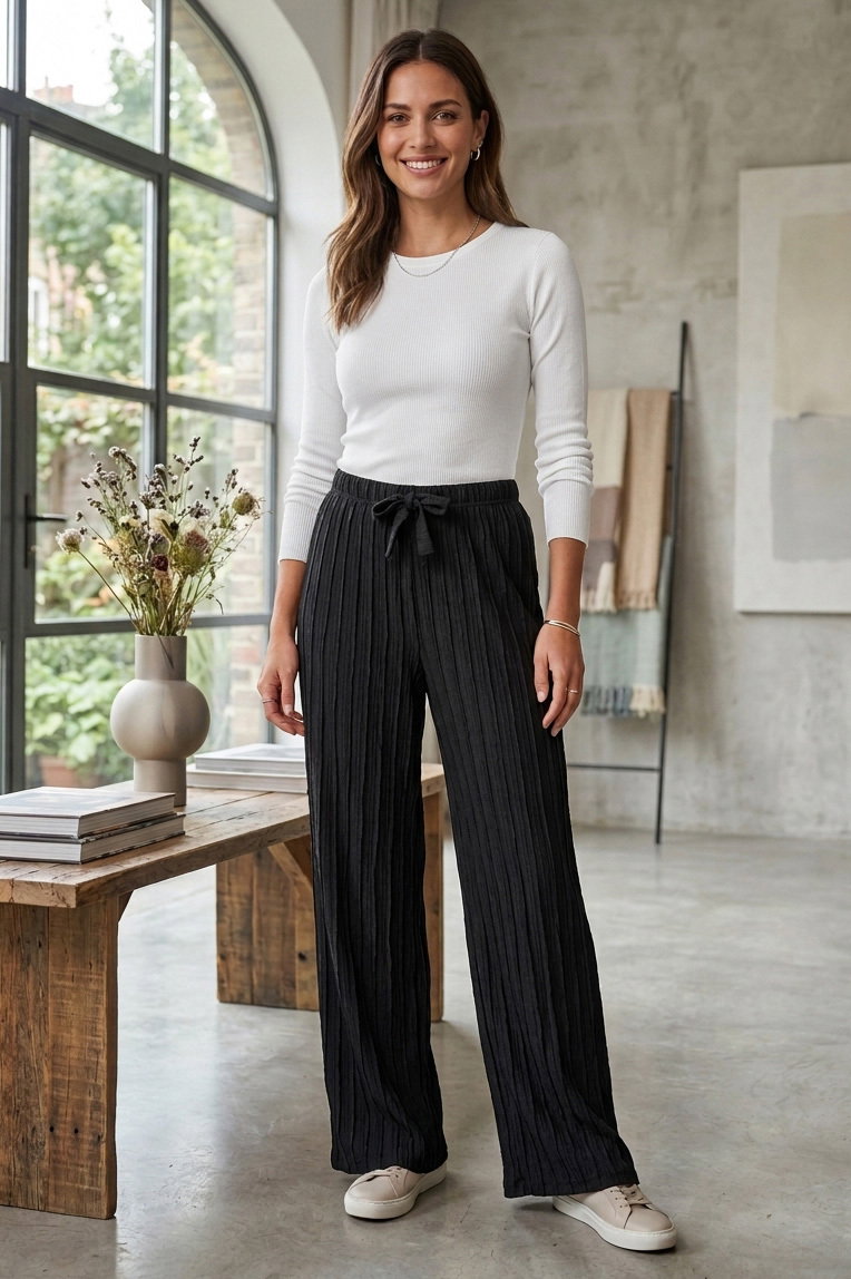 Bürümcük Pantolon - 2110-SIYAH - 1