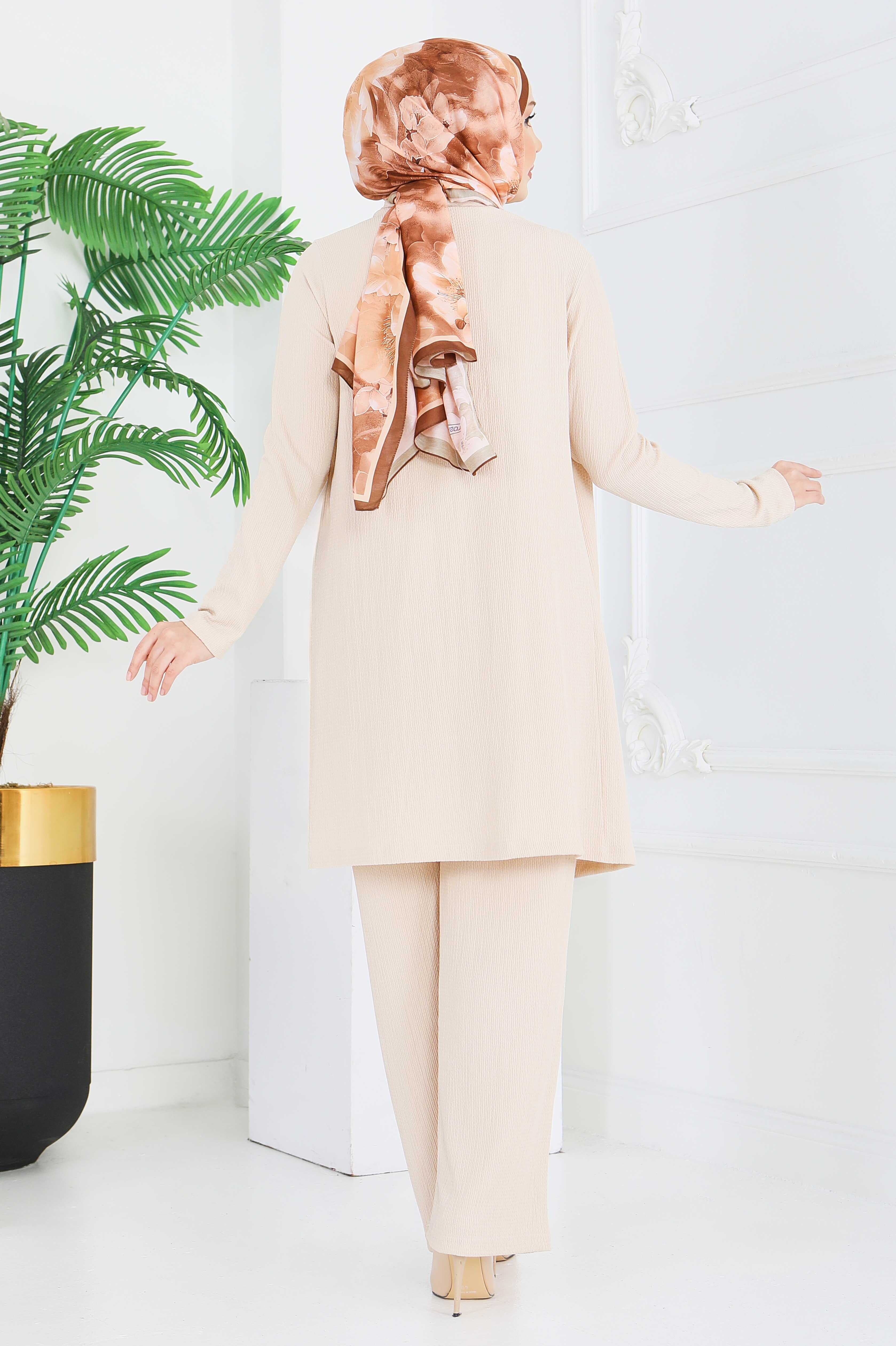 Bürümcük Üçlü Takım - 2070-KREM - 5