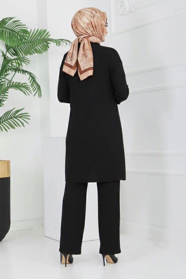 Bürümcük Üçlü Takım - 2070-SIYAH - 4