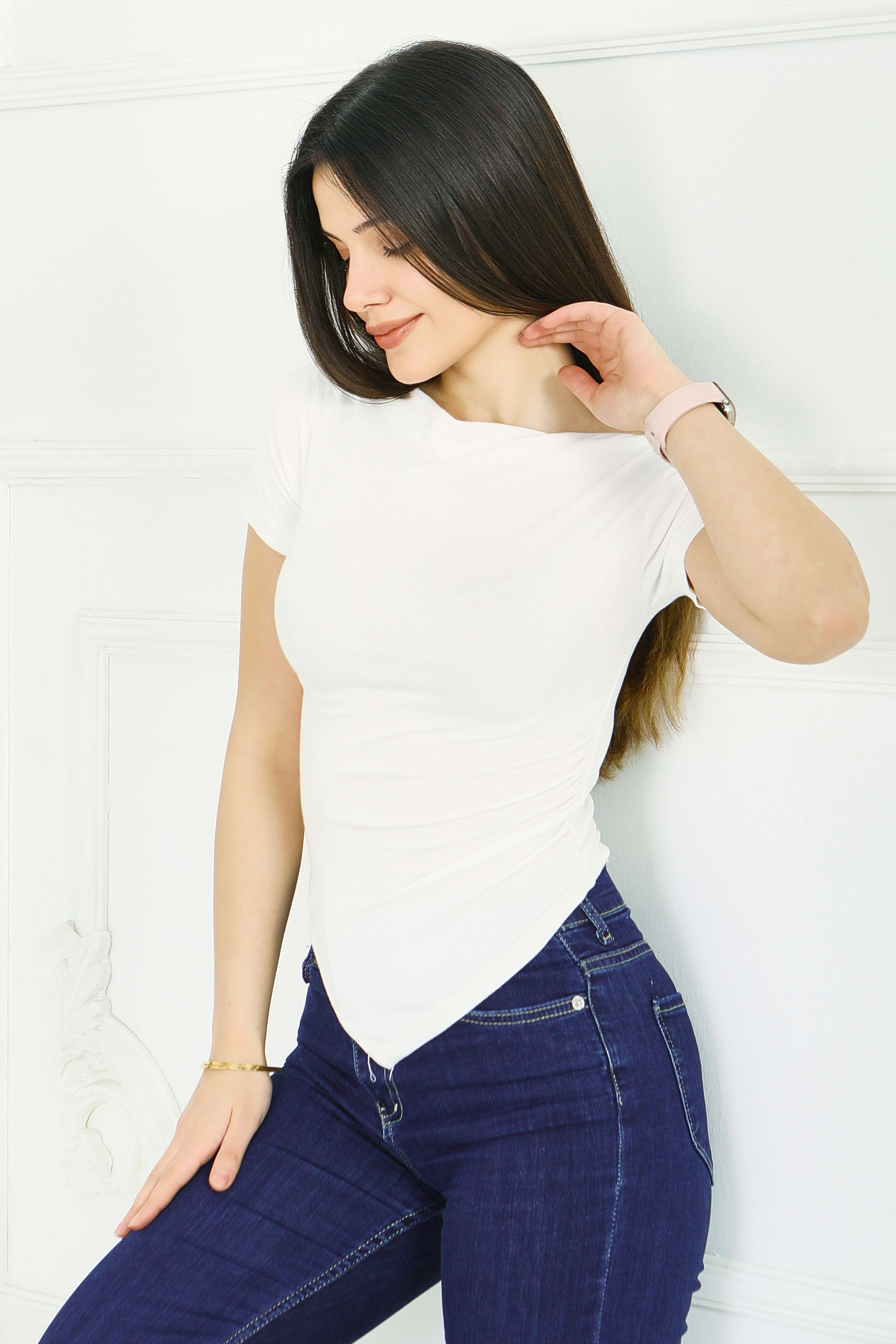 Buzzy Asimetrik Bady - 28413-BEYAZ - 3