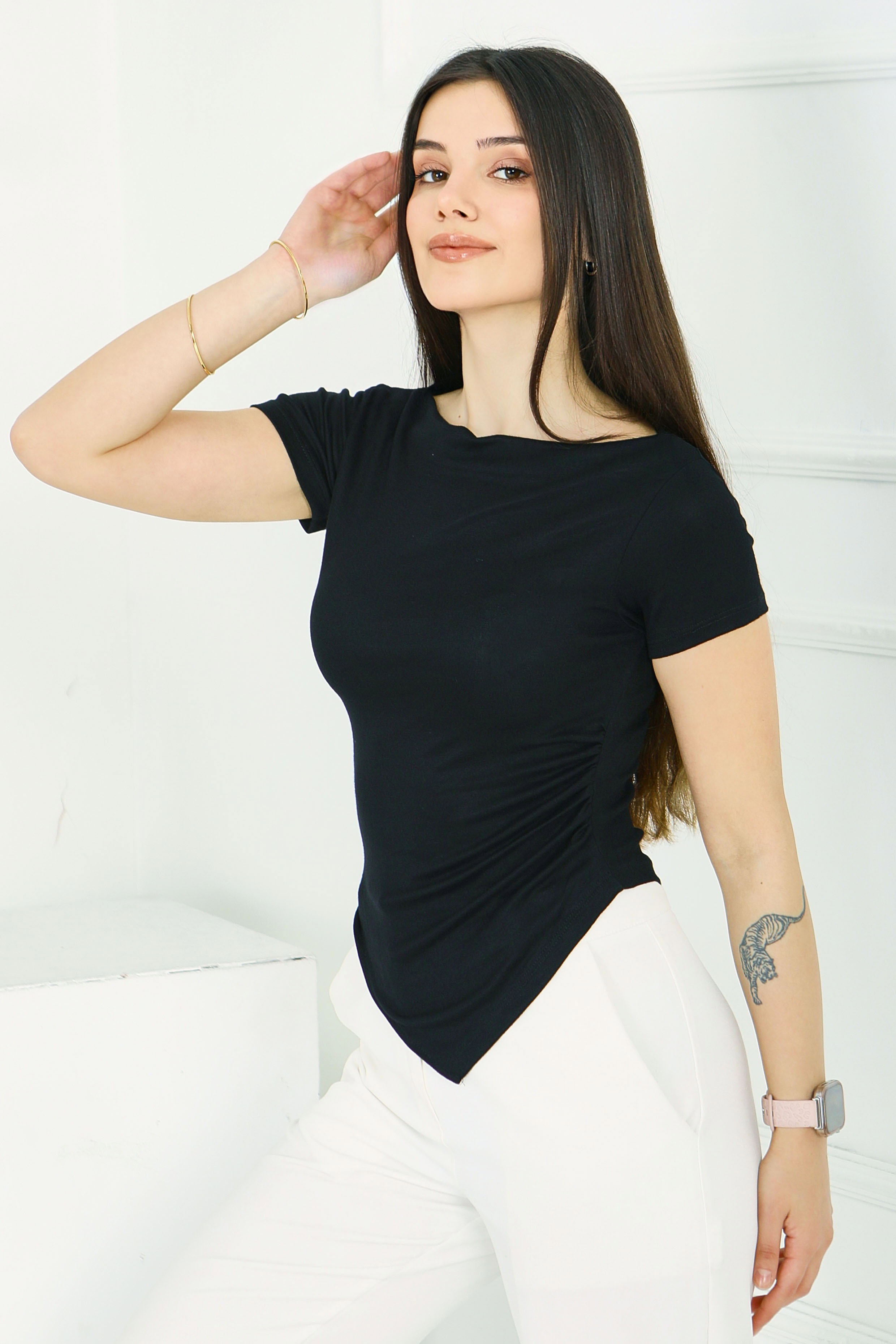 Buzzy Asimetrik Bady - 28413-SIYAH - 1