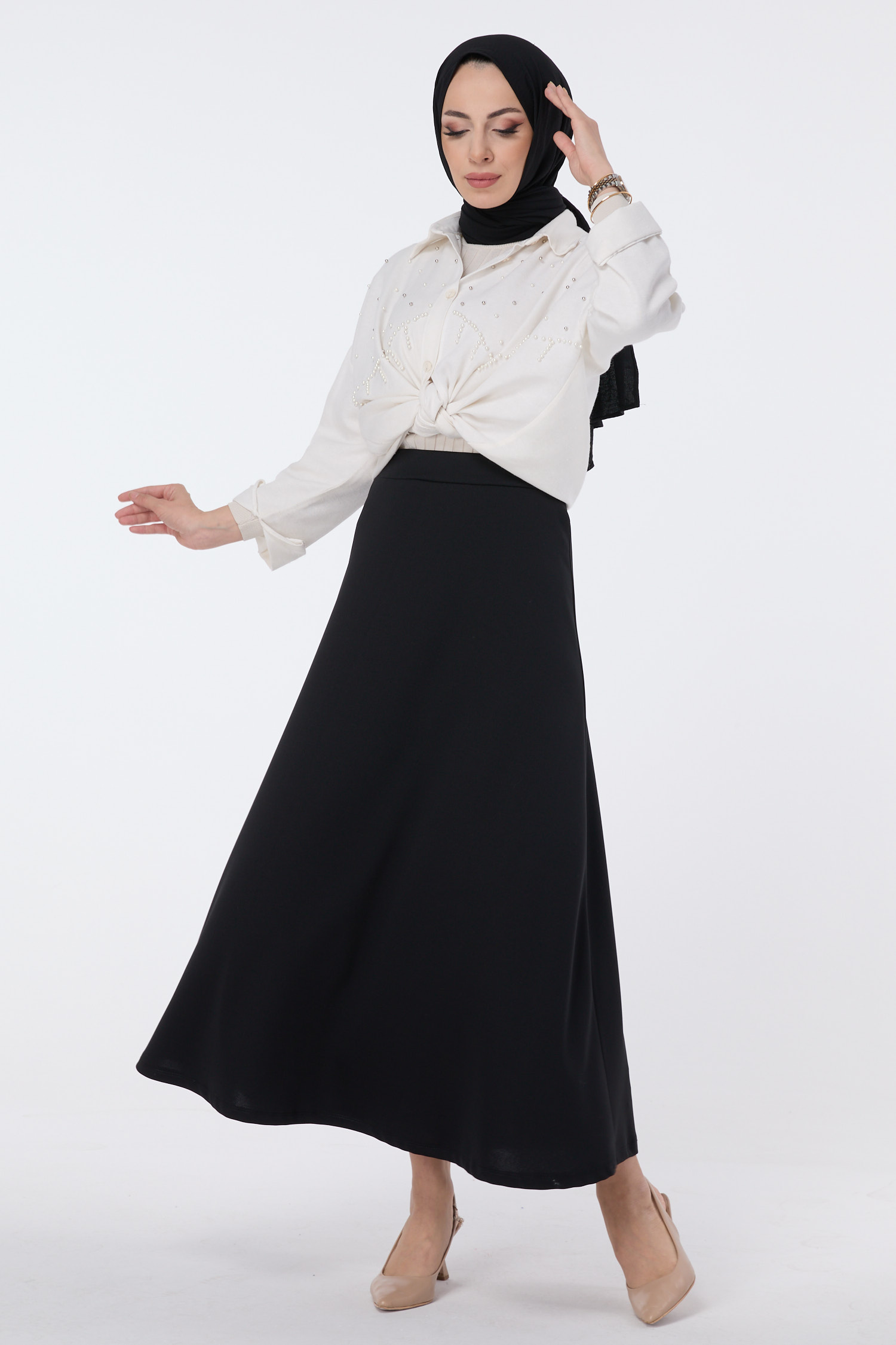 Çan Etek Siyah - 27075 - 1