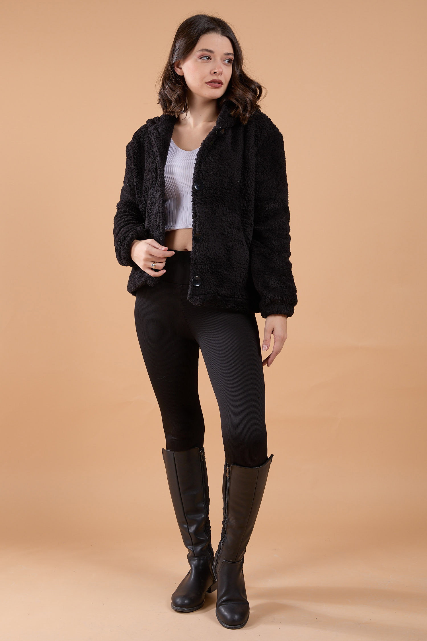 Ceket - 13047-SIYAH - 2
