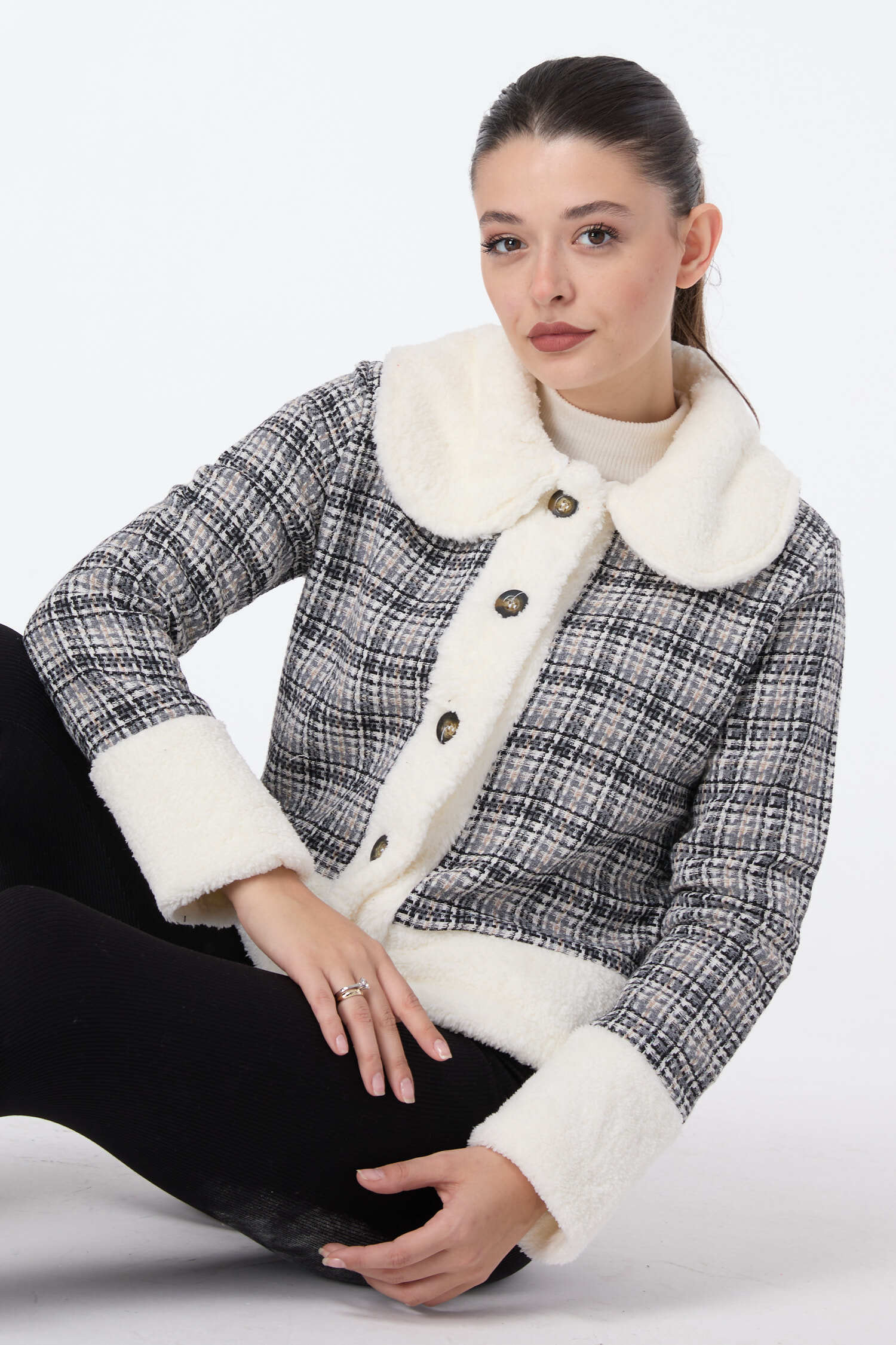 Ceket - 27743-GRI - 4