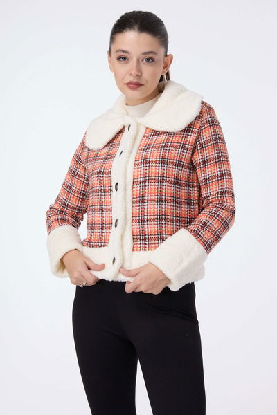 Ceket - 27743-ORANJ 