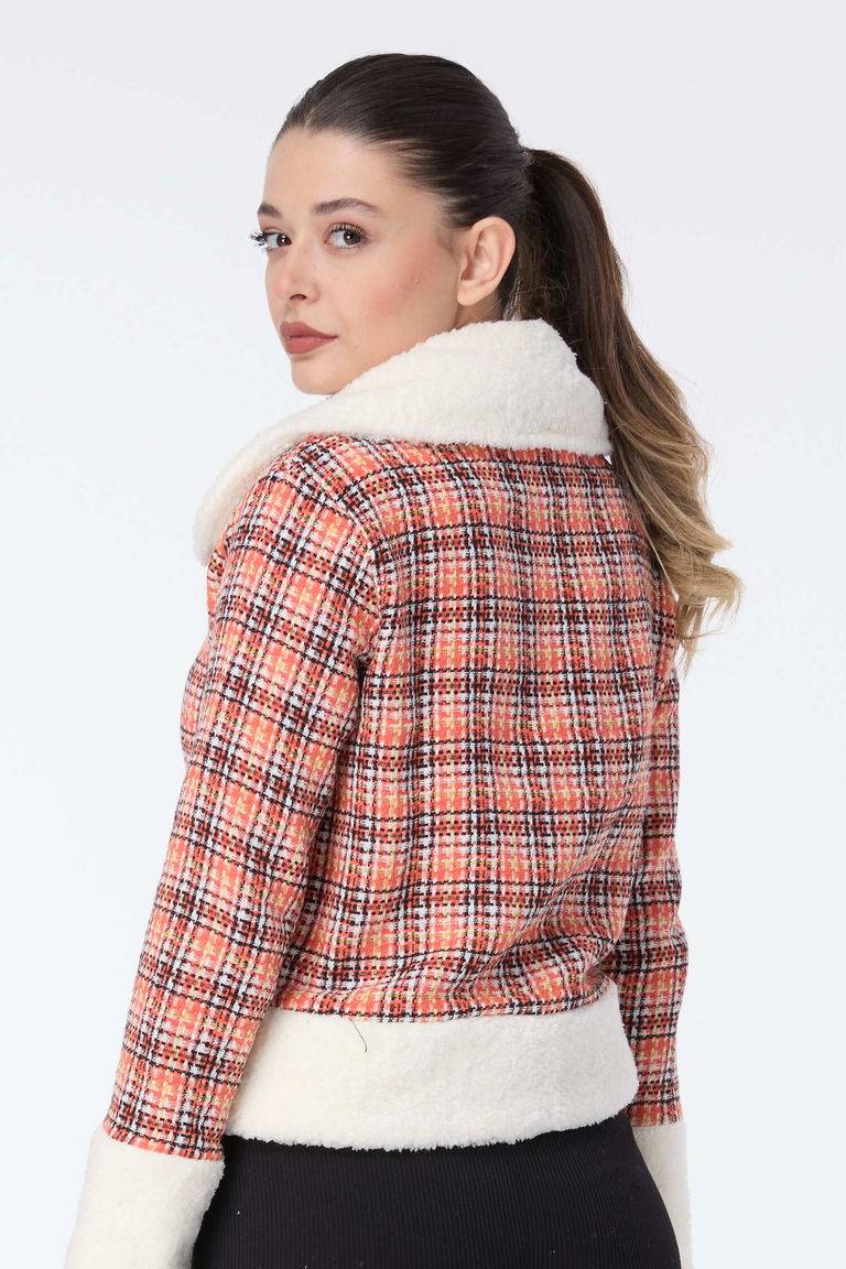 Ceket - 27743-ORANJ - TOFİSA