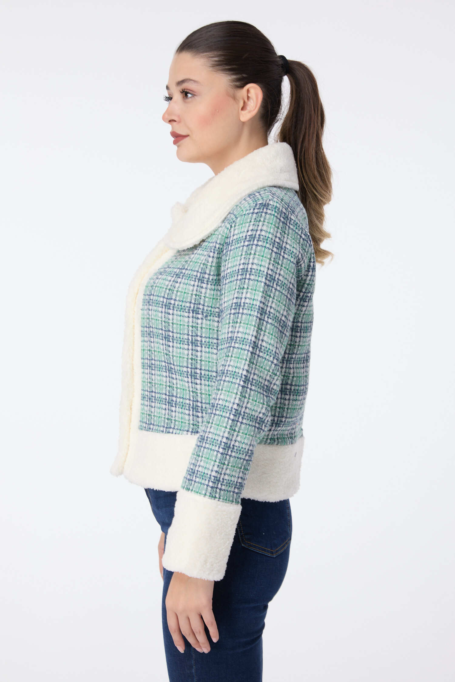 Ceket - 27743-YESIL - 4