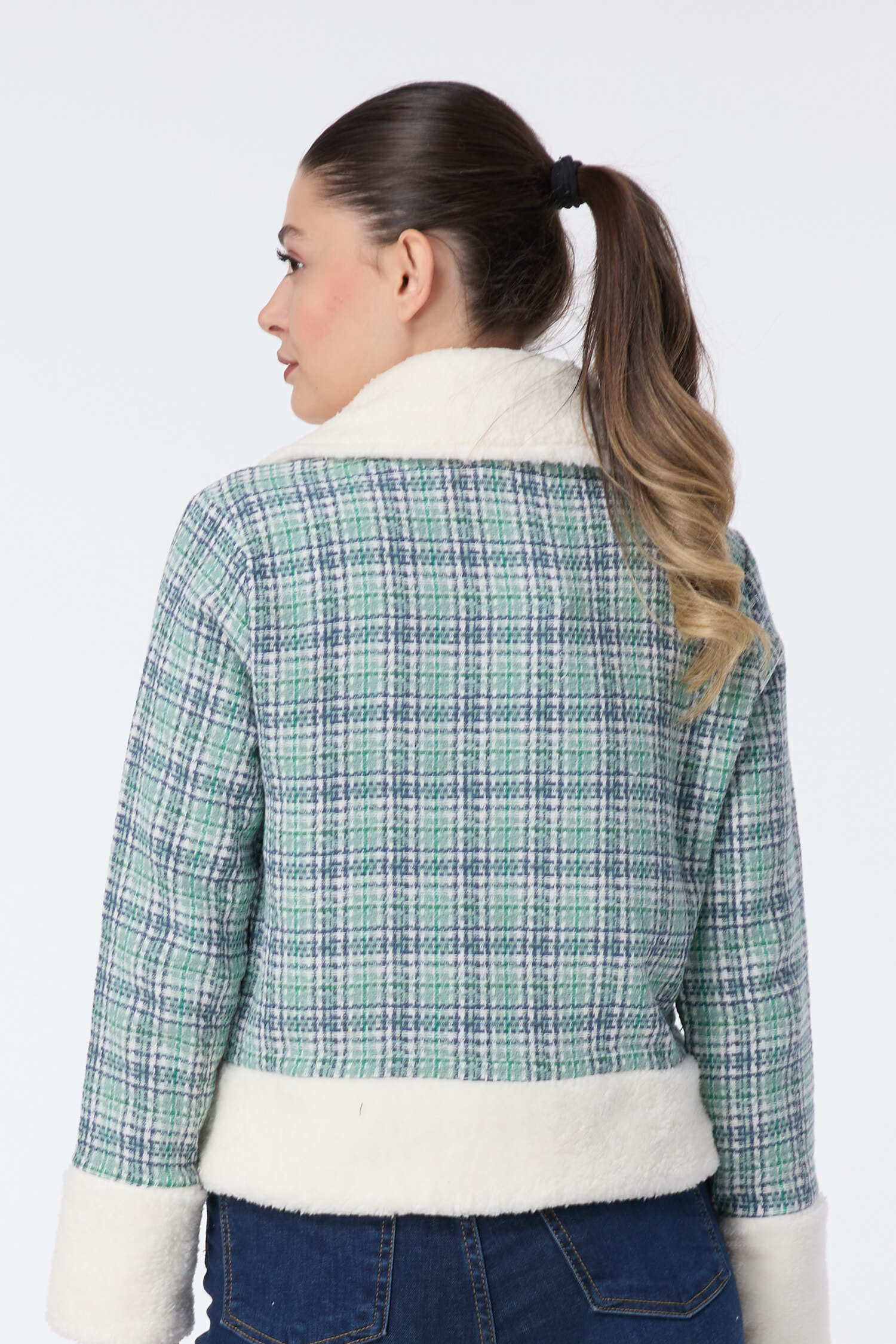 Ceket - 27743-YESIL - 5