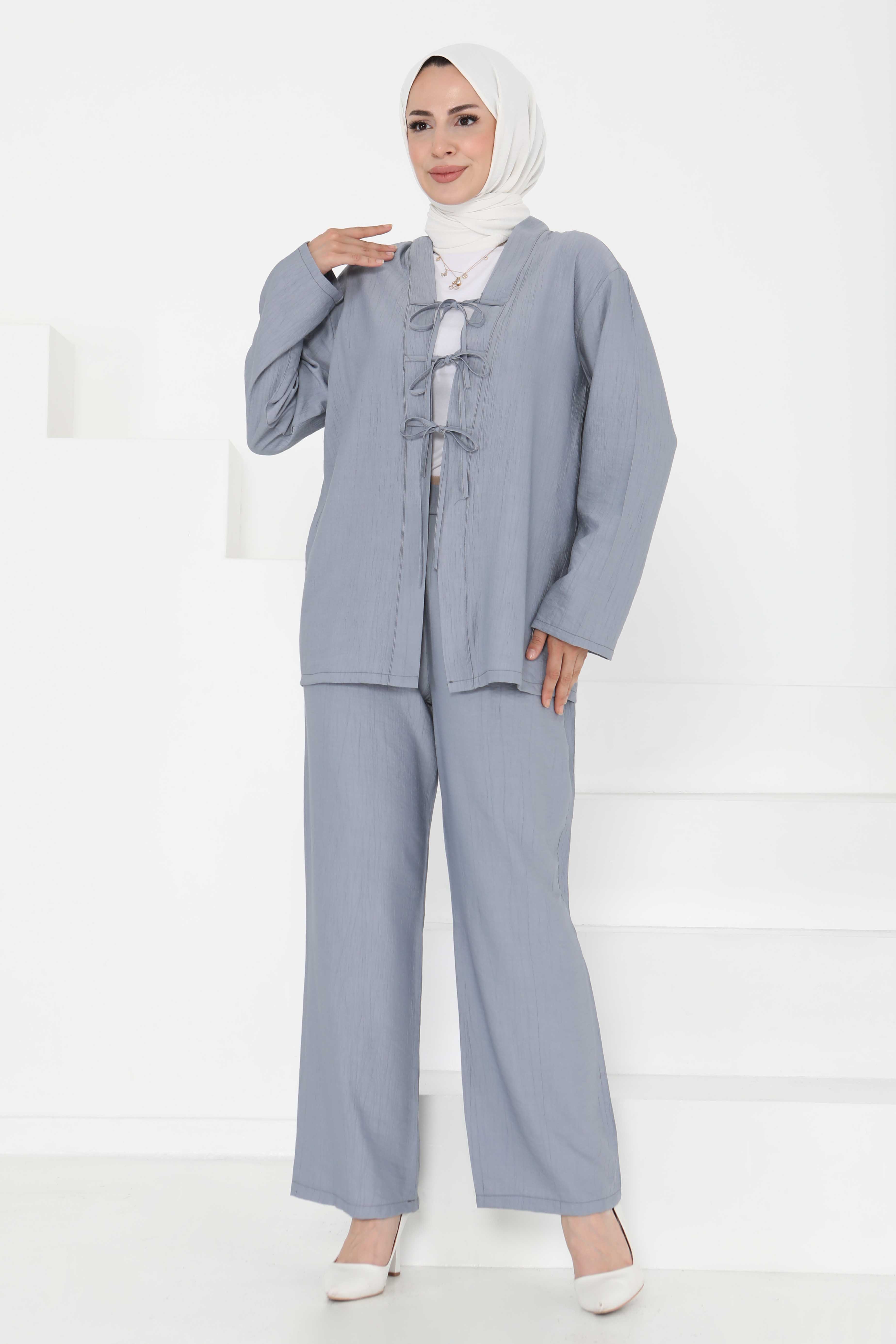 Ceket Pantolon Takım Gri - 27257 - 5