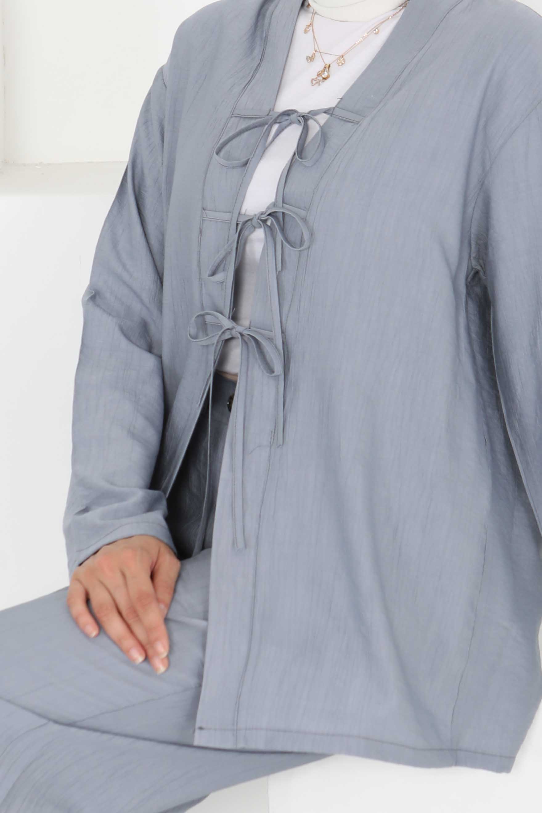 Ceket Pantolon Takım Gri - 27257 - 7