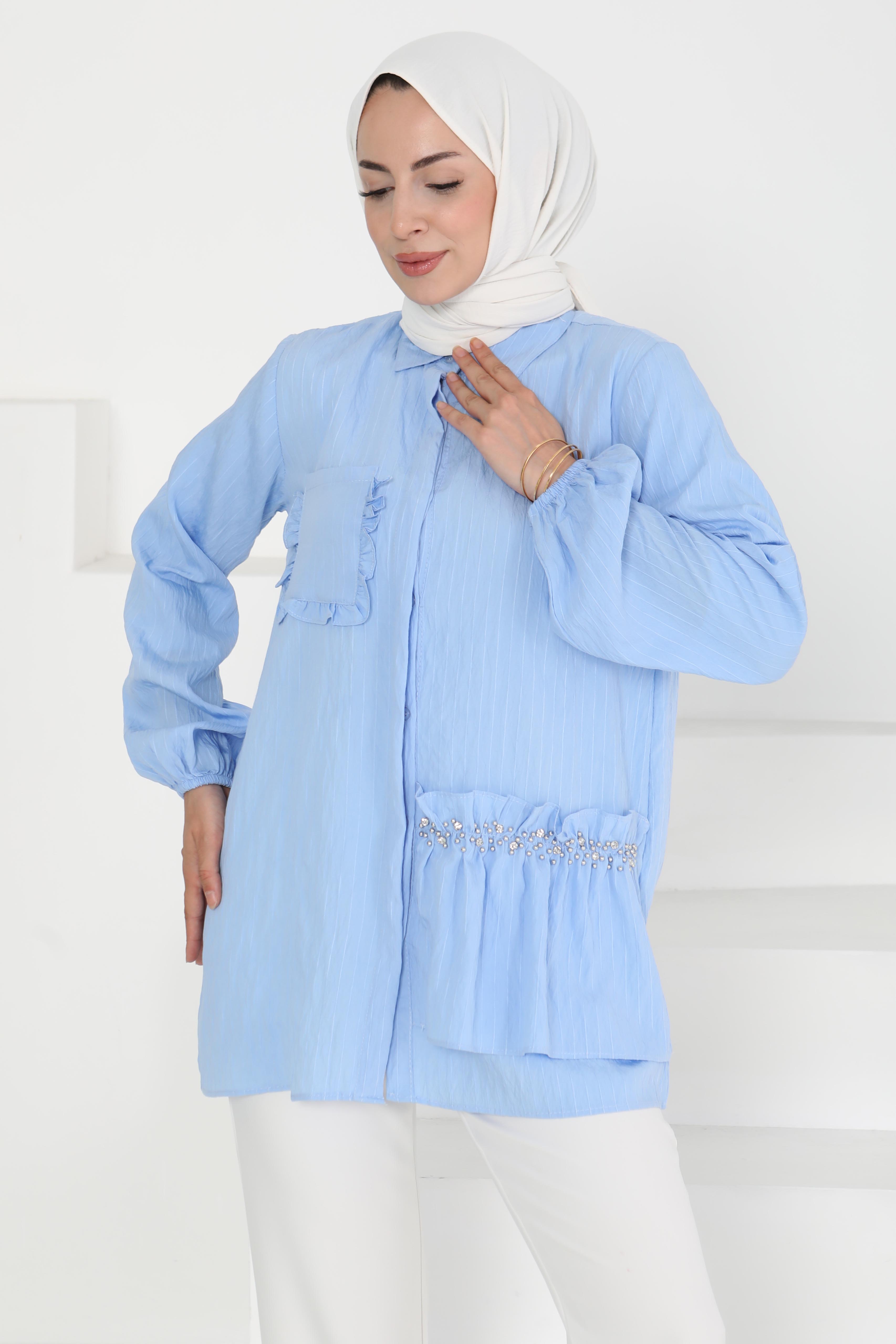 Cep Taş Detaylı Tunik - 27193 - 2