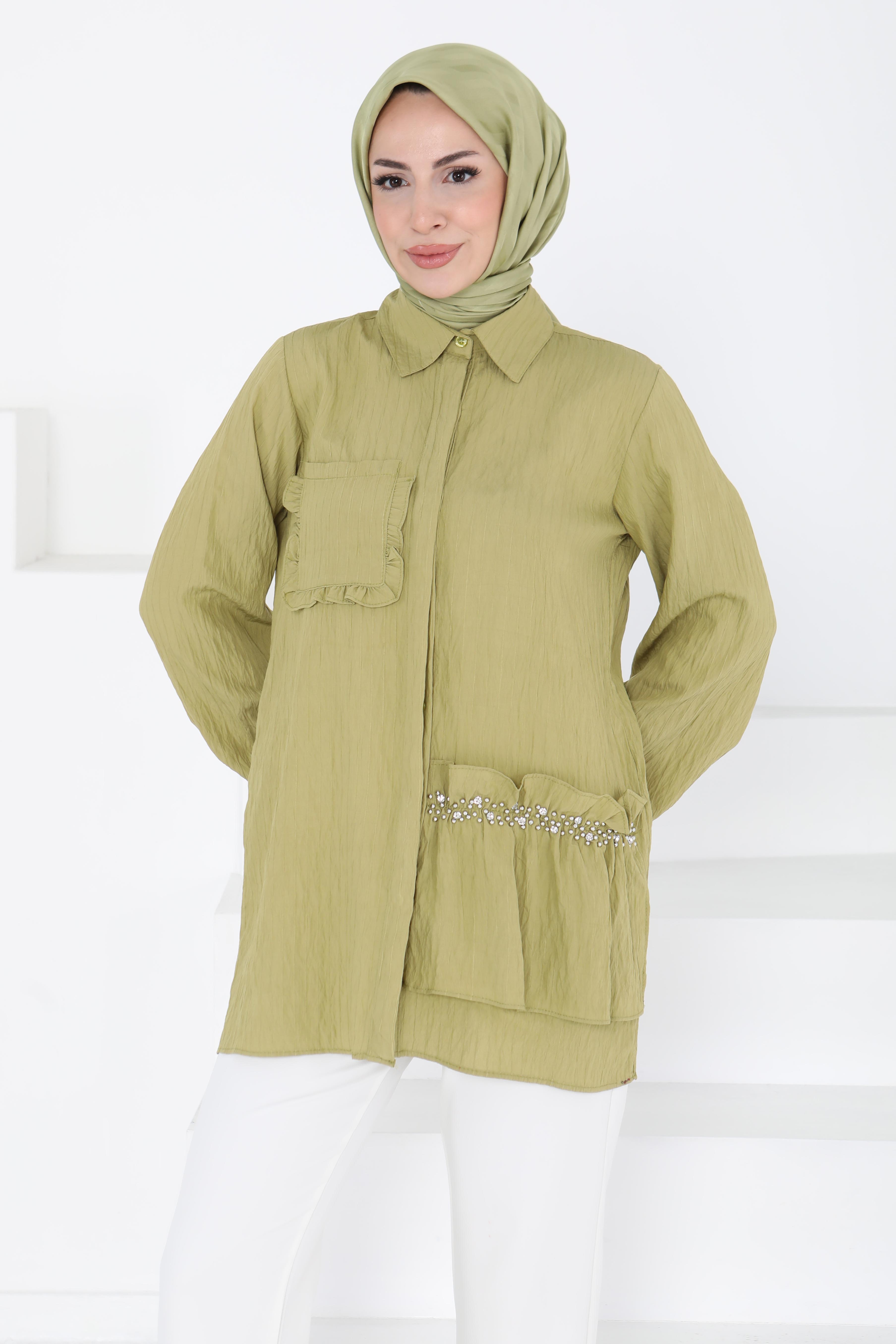 Cep Taş Detaylı Tunik - 27193 - 2