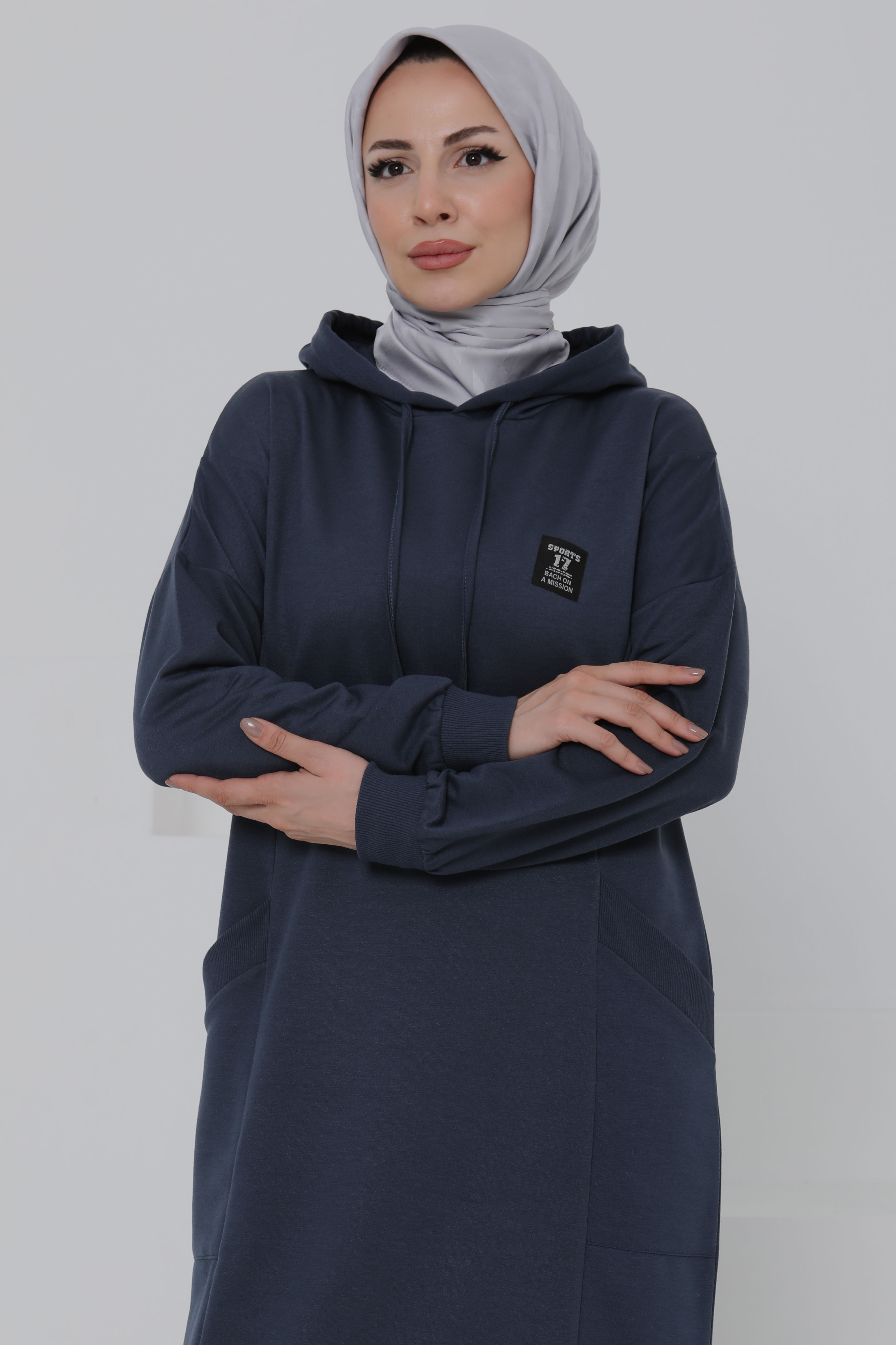 Cepli Armalı Elbise - 27048 - 3
