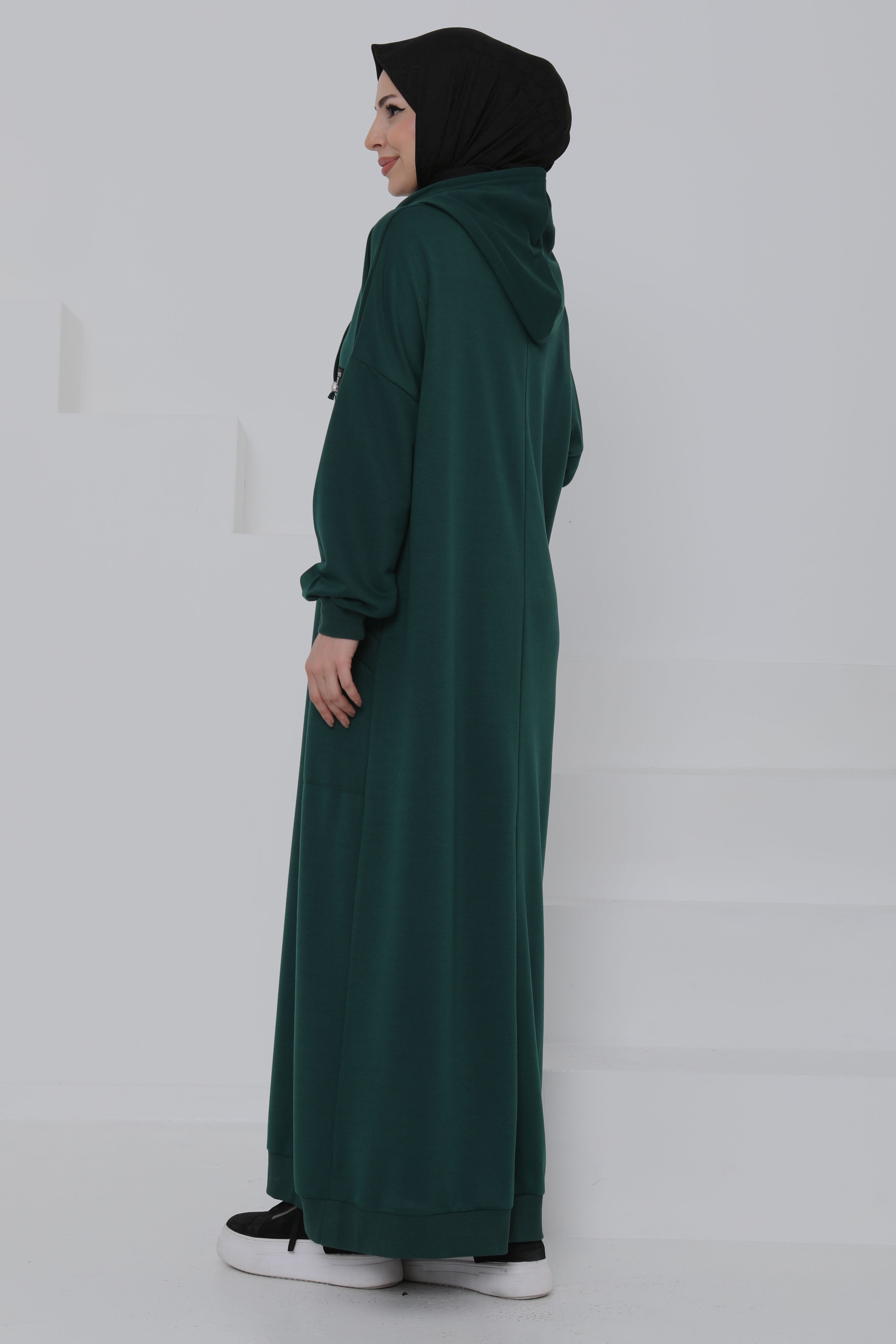 Cepli Armalı Elbise Zümrüt - 27048 - 7