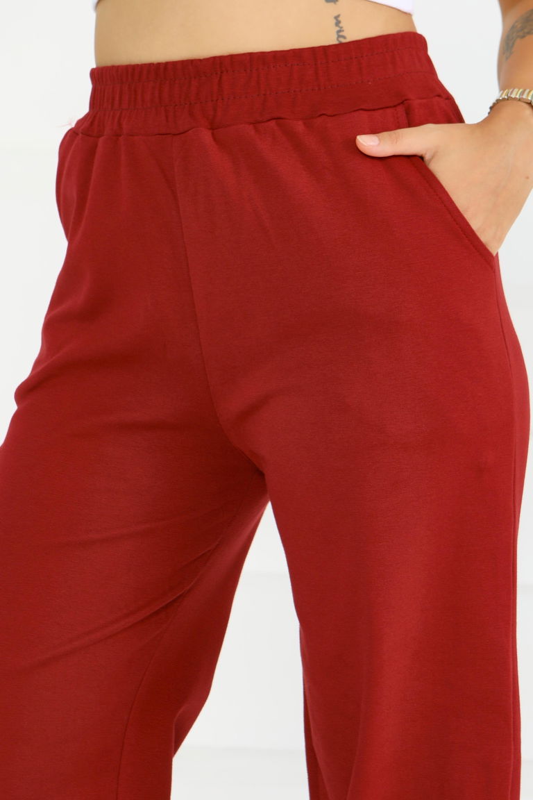 Cepli Bol Paça İki İplik Eşofman Altı - 27674 - TOFİSA