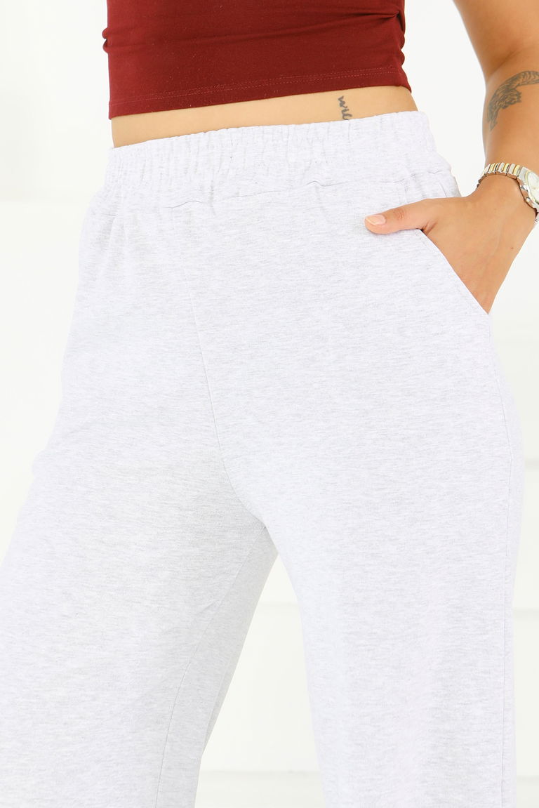 Cepli Bol Paça İki İplik Eşofman Altı - 27674 - TOFİSA