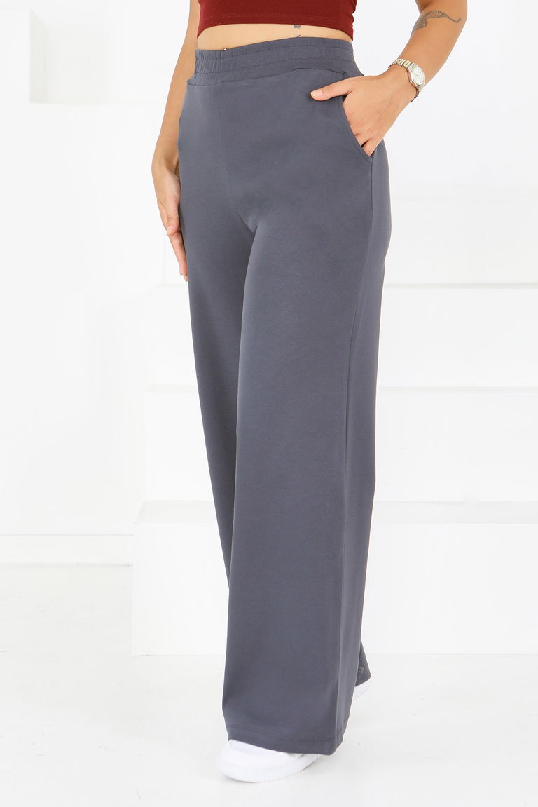 Cepli Bol Paça İki İplik Eşofman Altı - 27674 - TOFİSA