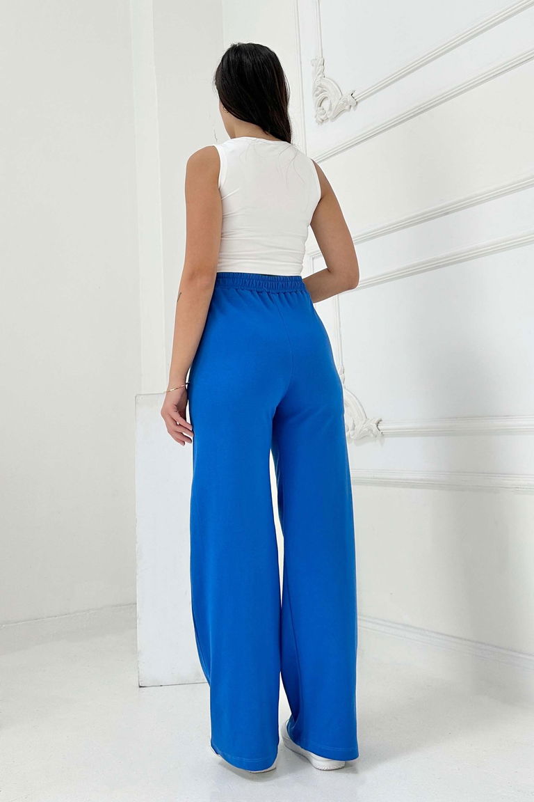 Cepli Bol Paça İki İplik Eşofman Altı - 27674-SAKS - TOFİSA