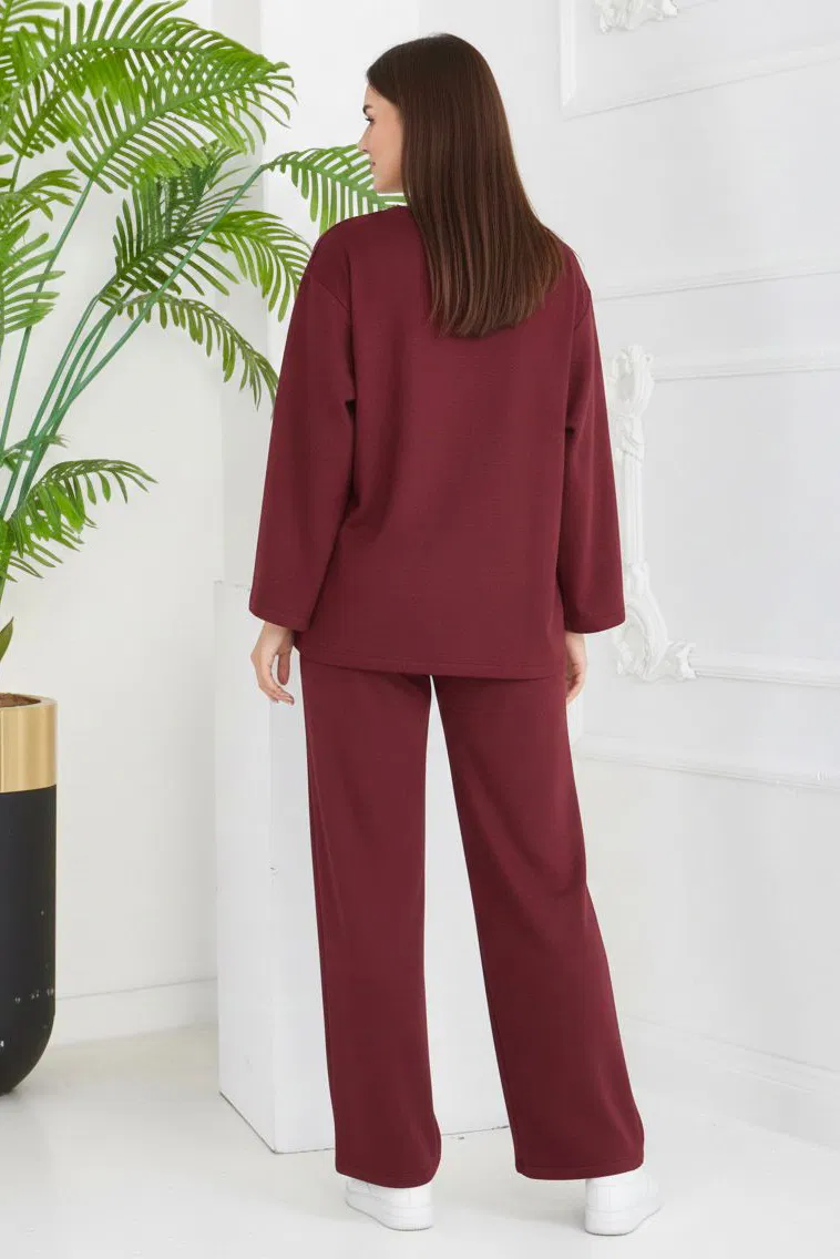 Cepli İki İplik İkili Takım - 2056-BORDO - TOFİSA