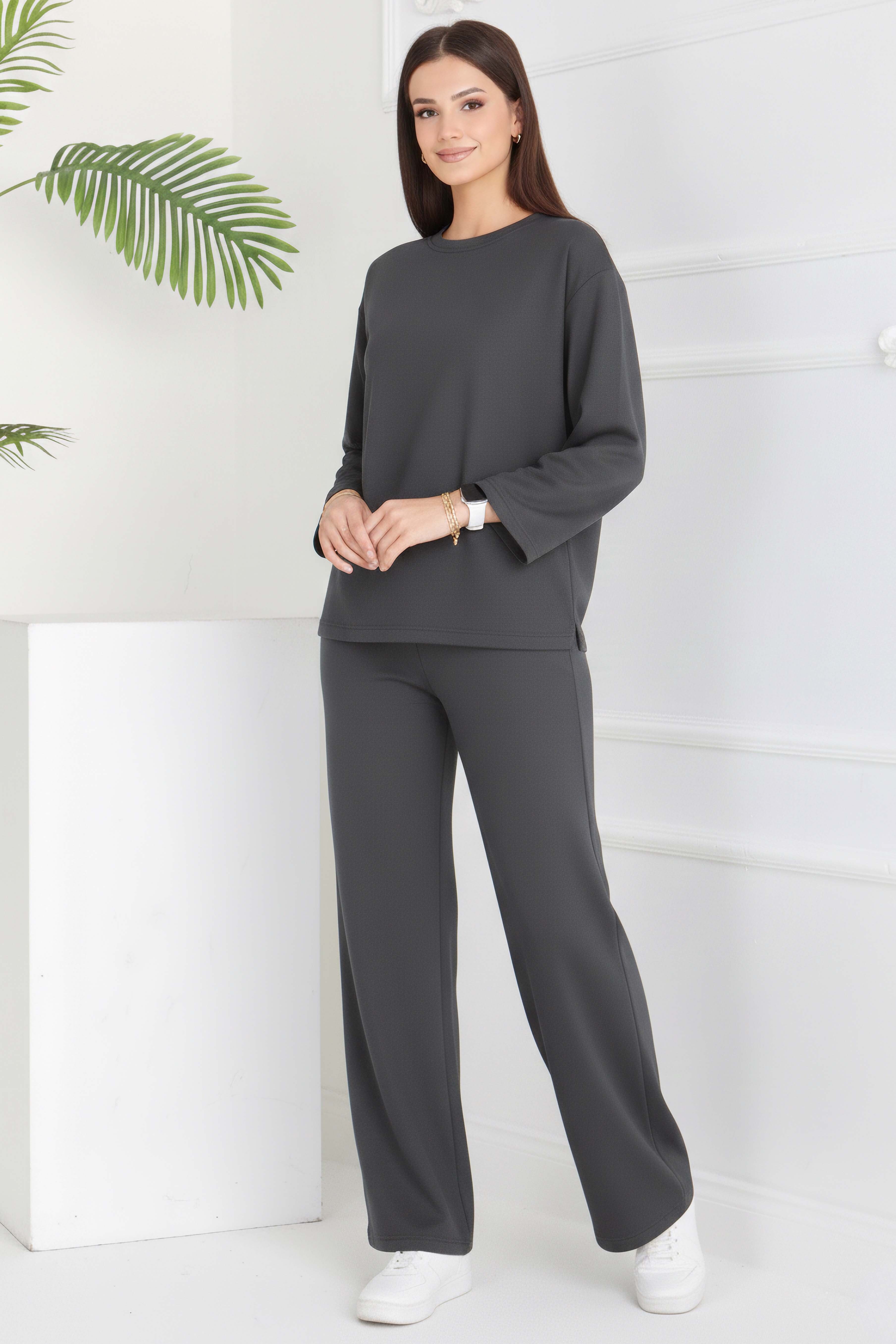 Cepli İki İplik İkili Takım - 2056-FUME - 2