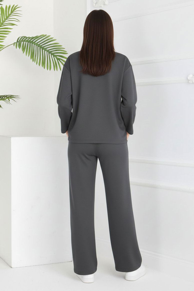 Cepli İki İplik İkili Takım - 2056-FUME - 4