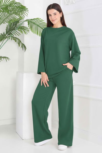 Cepli İki İplik İkili Takım - 2056-ZUMRUT 