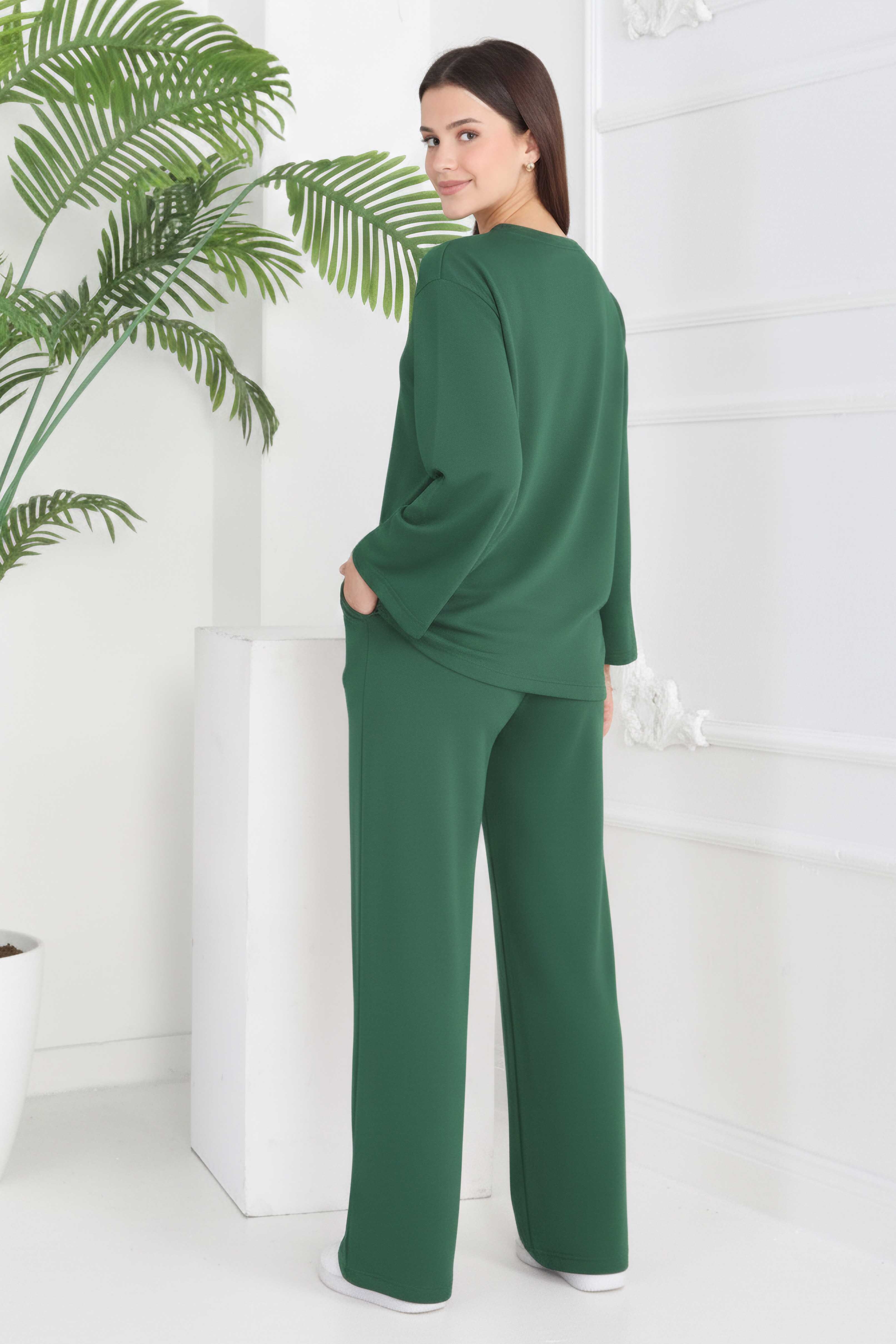 Cepli İki İplik İkili Takım - 2056-ZUMRUT - 4