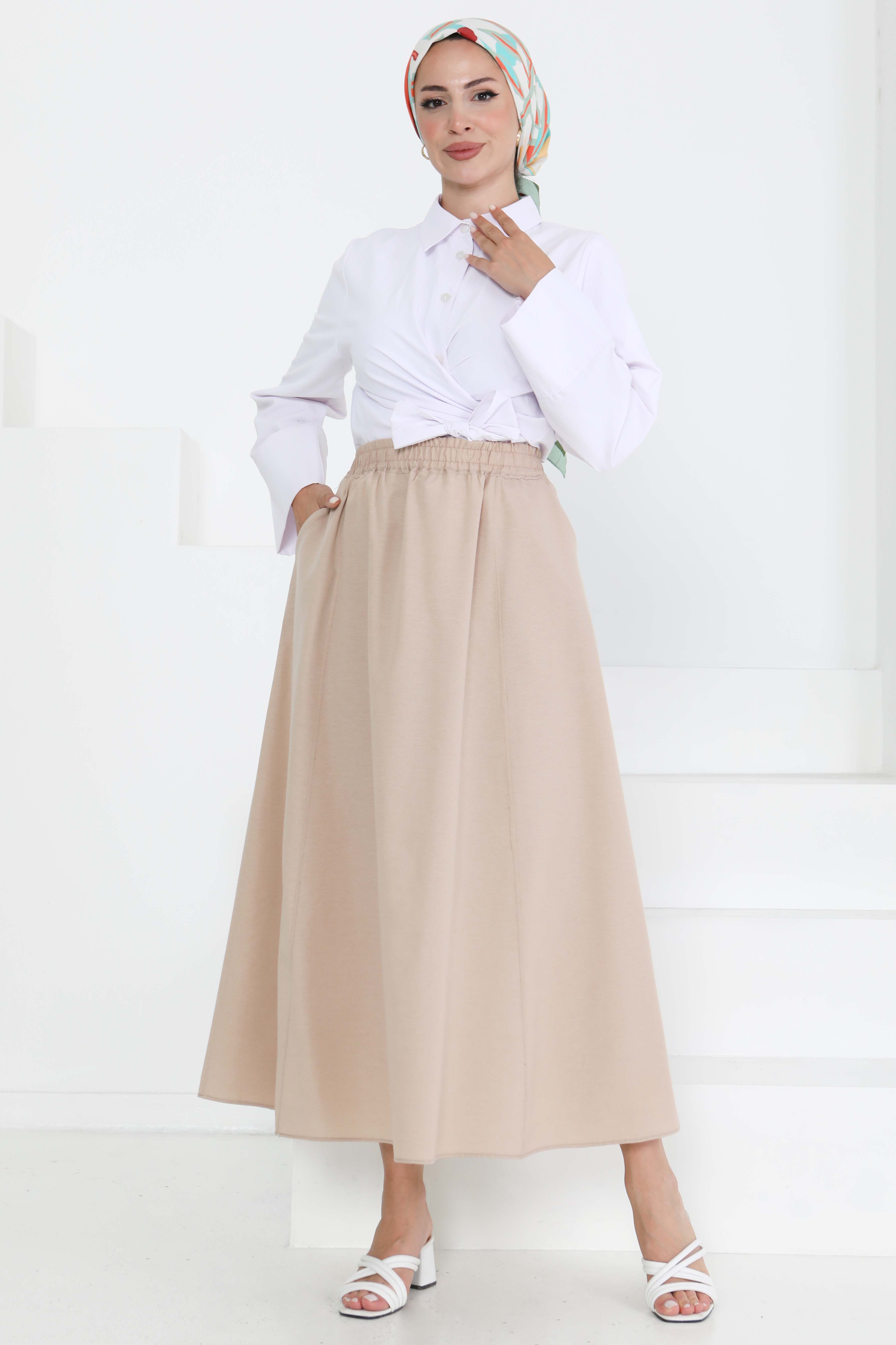 Cepli Keten Etek Bej - 27294 - 1