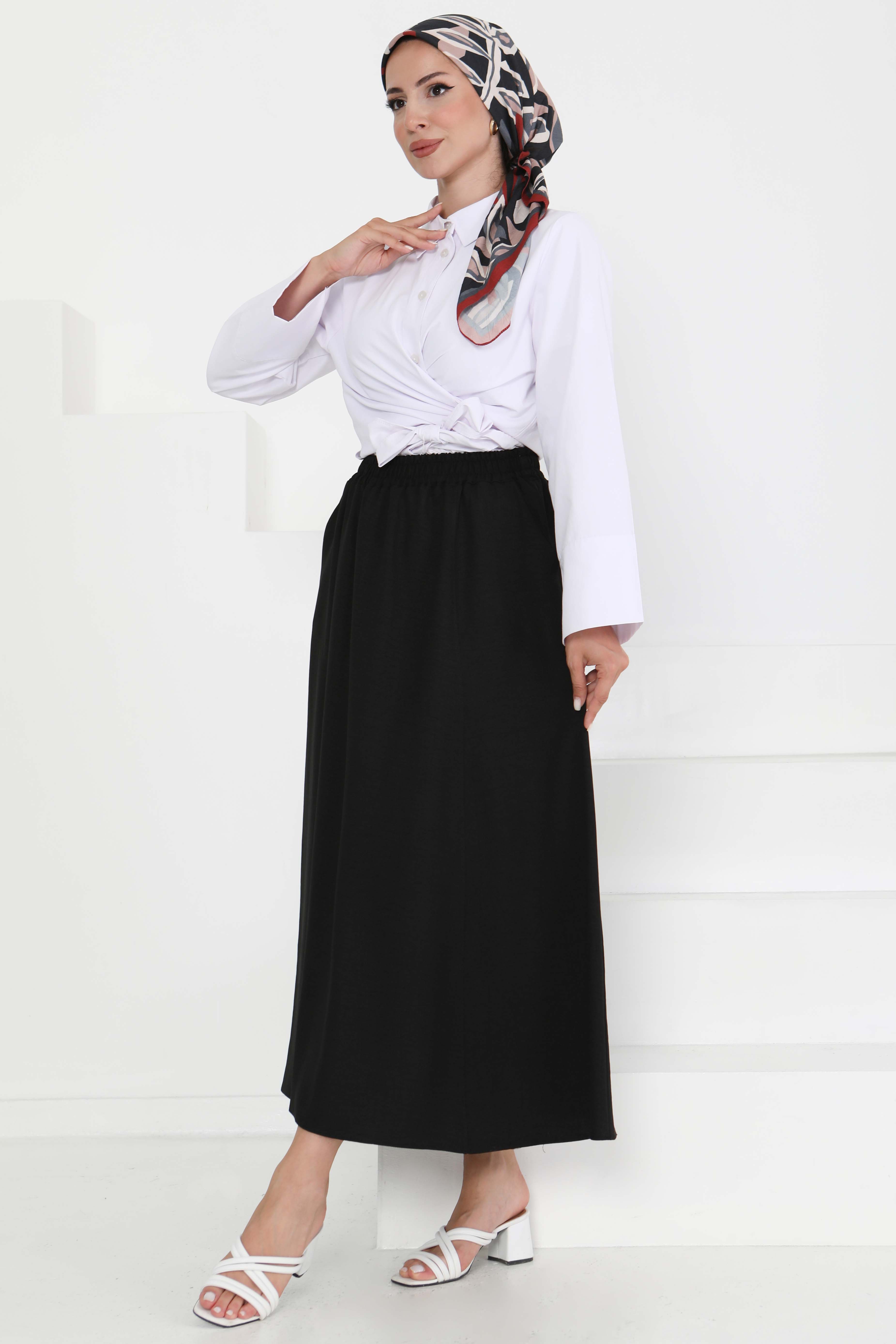 Cepli Keten Etek Siyah - 27294 - 3