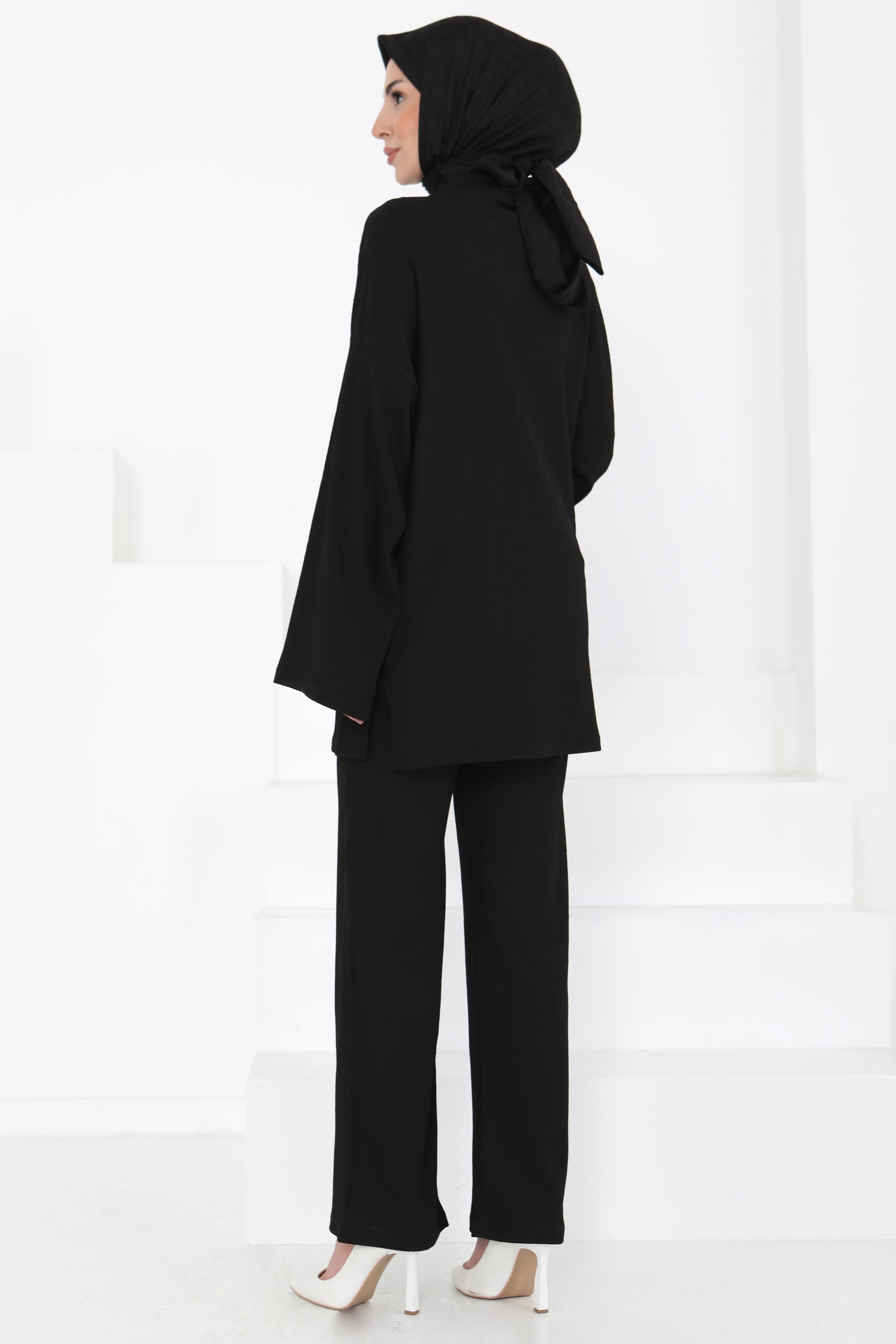 Cepli Kimono Takım Siyah - 27131 - 6