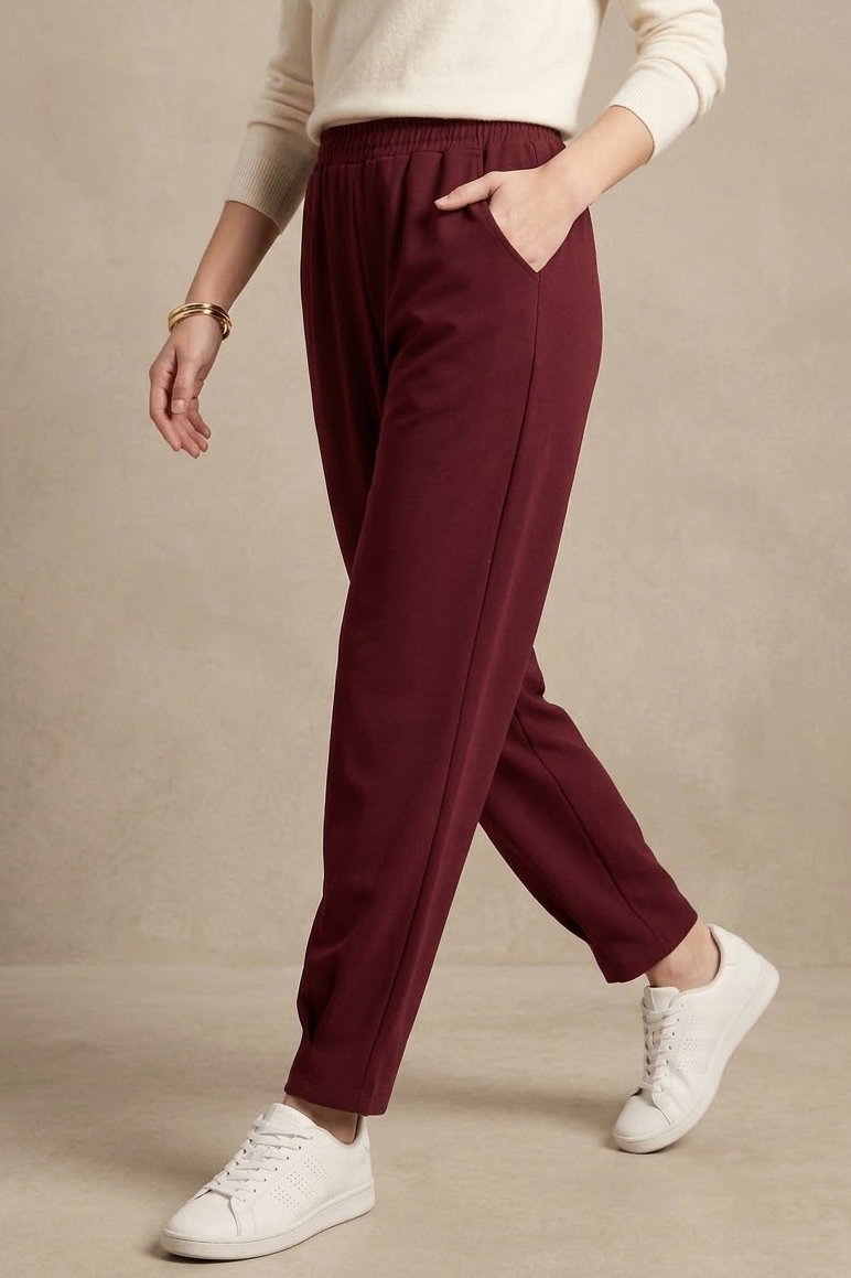 Cepli Oysh Modal Pantolon Bordo - 1351-BORDO - 2