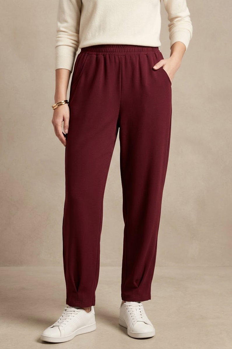Cepli Oysh Modal Pantolon Bordo - 1351-BORDO - 4