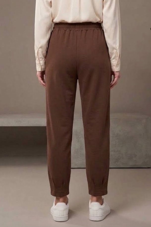 Cepli Oysh Modal Pantolon Kahve - 1351-KAHVE - 4