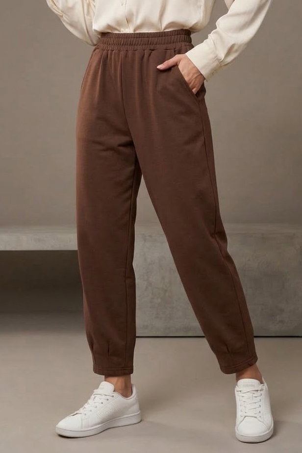 Cepli Oysh Modal Pantolon Kahve - 1351-KAHVE - 1