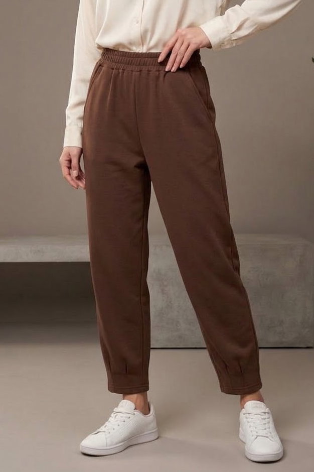Cepli Oysh Modal Pantolon Kahve - 1351-KAHVE - 3